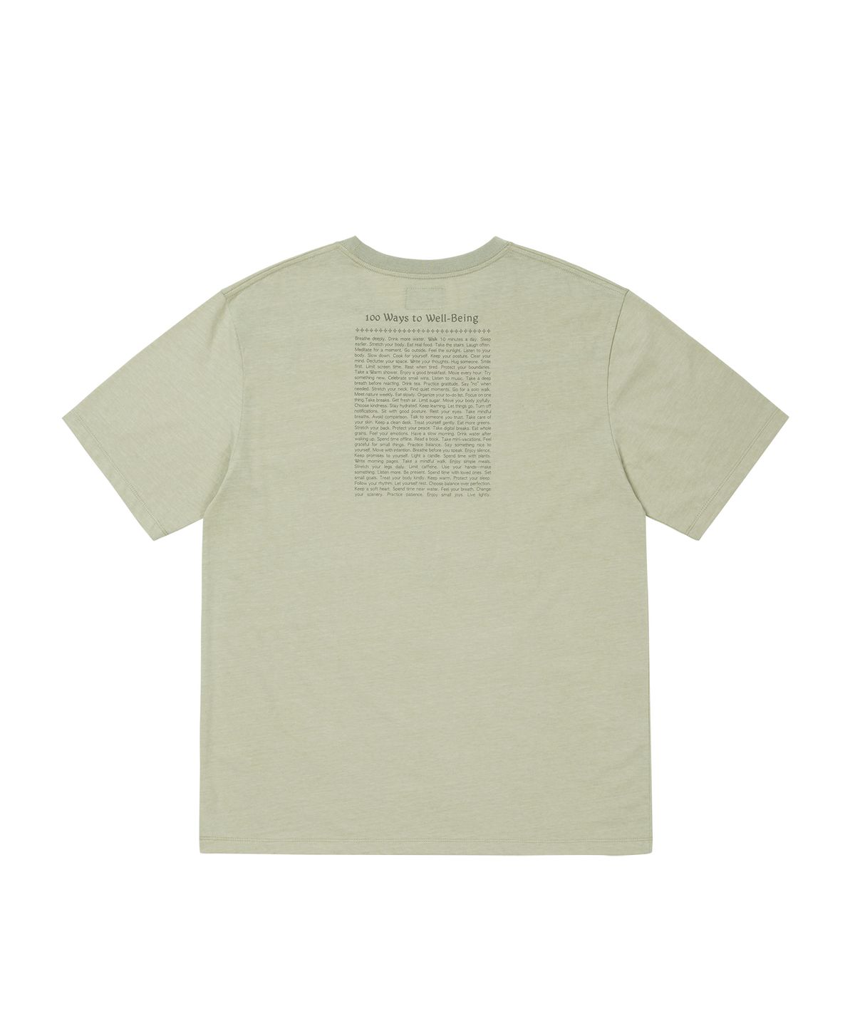 웰빙익스프레스(WELLBEING EXPRESS) Oversized PEACE pigeon Half Sleeve Beige