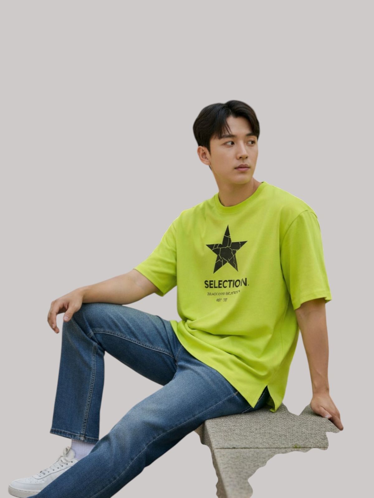 지블랙(ZBLACK) 스타셀렉션 빅로고  크렉스타 NEON YELLOW