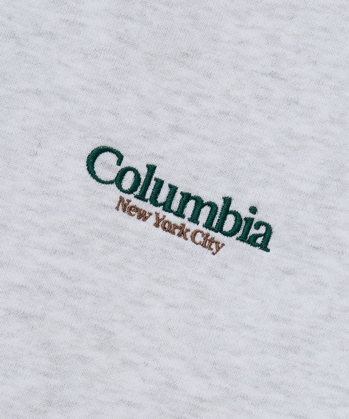 컬럼비아 유니버시티(COLUMBIA UNIVERSITY) NYC EMB TERRY HOODIE_LIGHT MELANGE GRAY