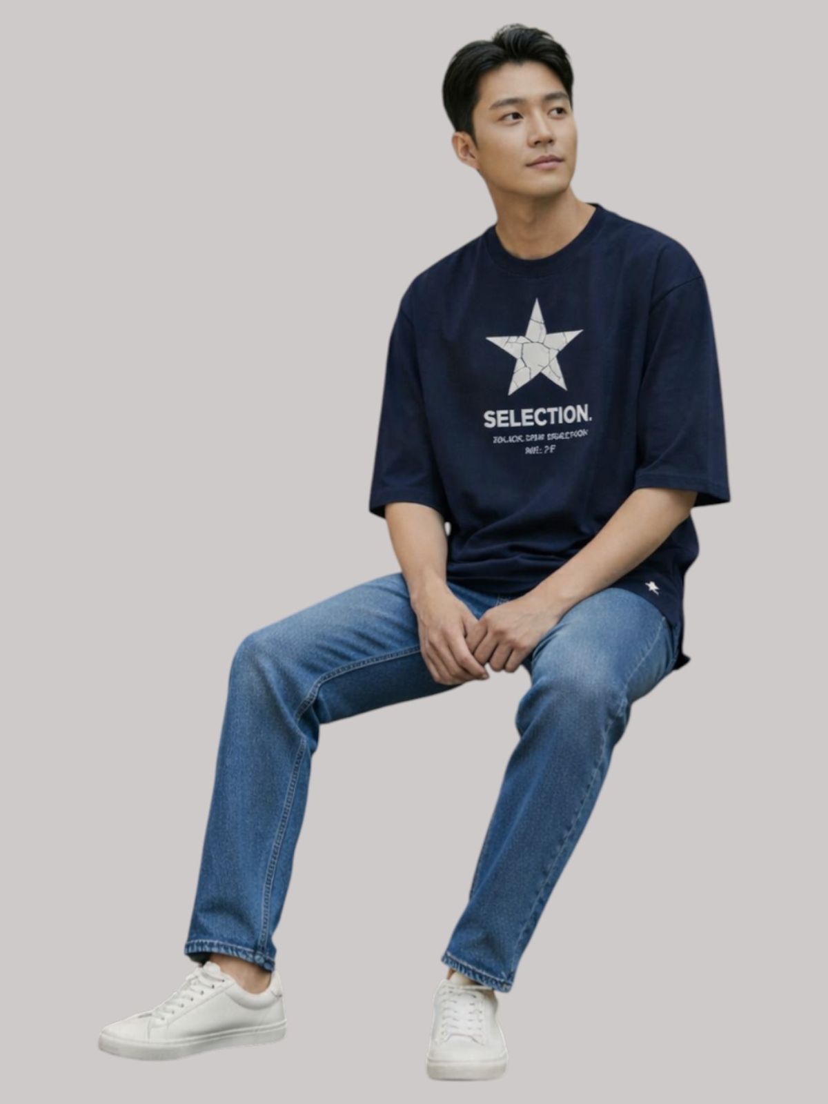 지블랙(ZBLACK) 스타셀렉션 빅로고  크렉스타 NAVY