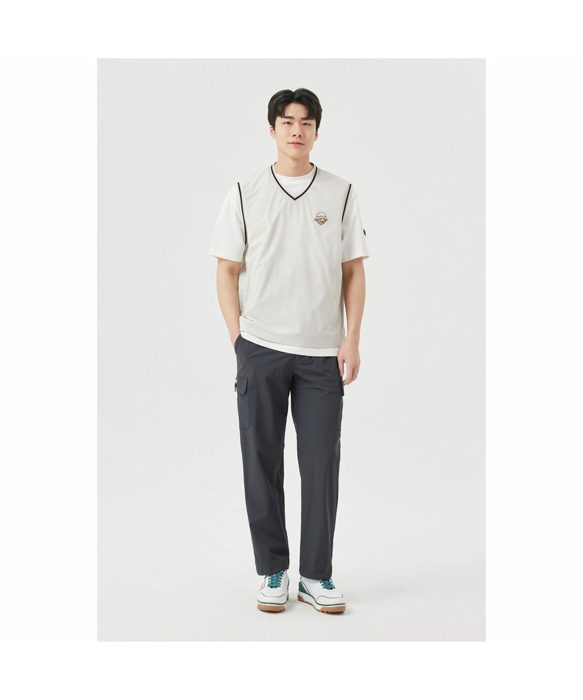 골든베어(GOLDEN BEAR) (M) Stretch Nylon String Jogger Pants G4PAM26211DGX