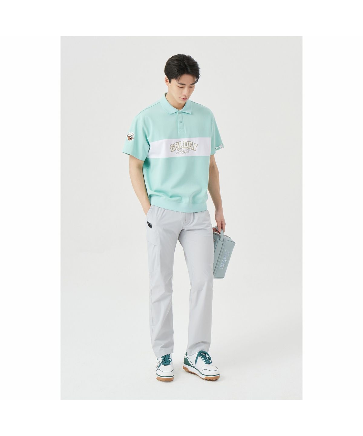 골든베어(GOLDEN BEAR) (M) Hidden Pocket Straight Pants G4PAM26201GYX