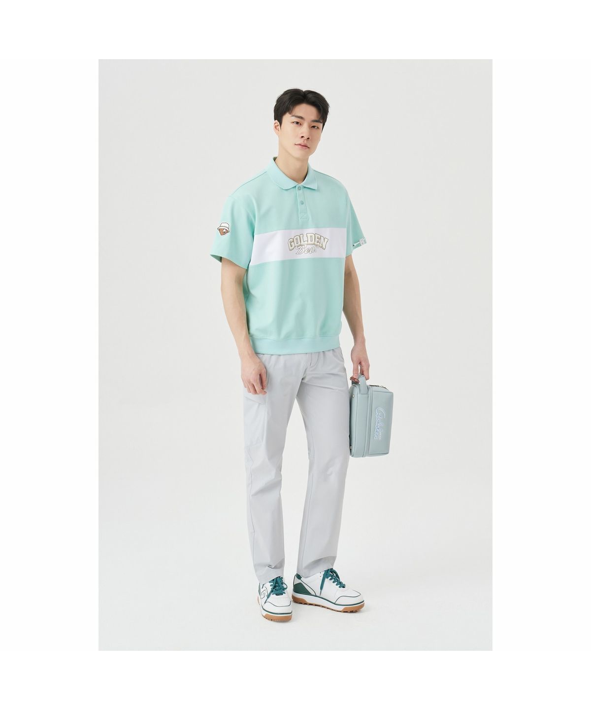 골든베어(GOLDEN BEAR) (M) Hidden Pocket Straight Pants G4PAM26201GYX