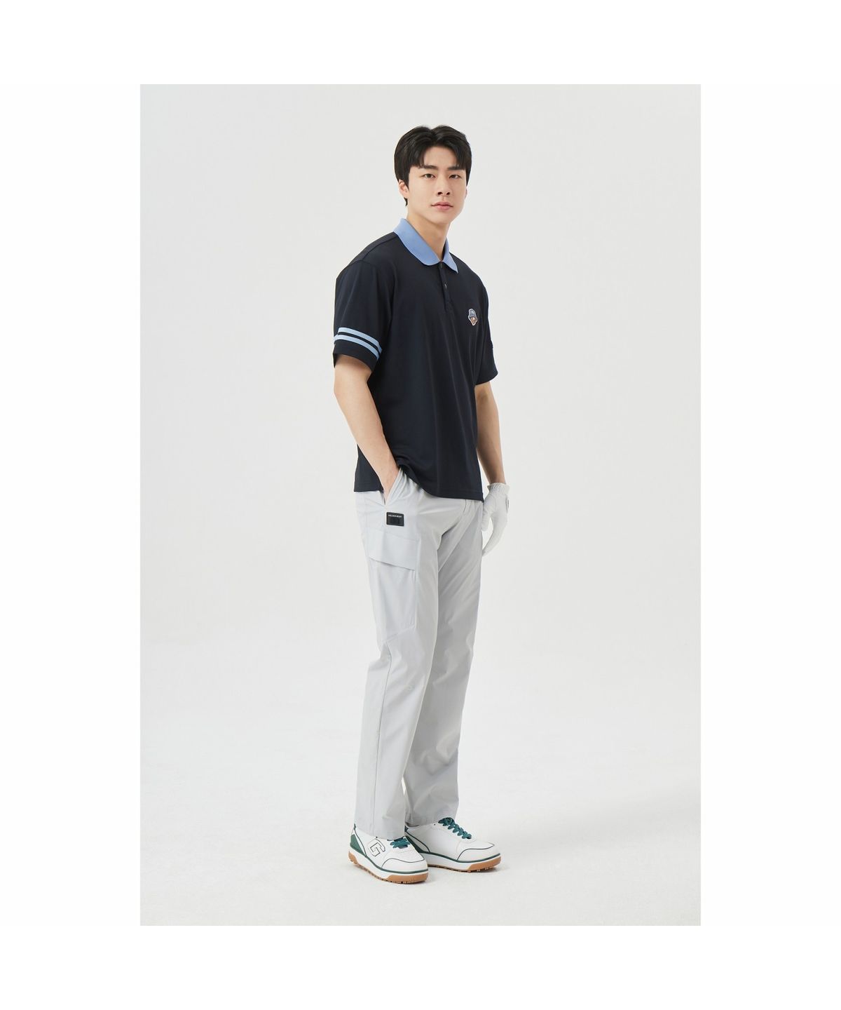 골든베어(GOLDEN BEAR) (M) Hidden Pocket Straight Pants G4PAM26201GYX