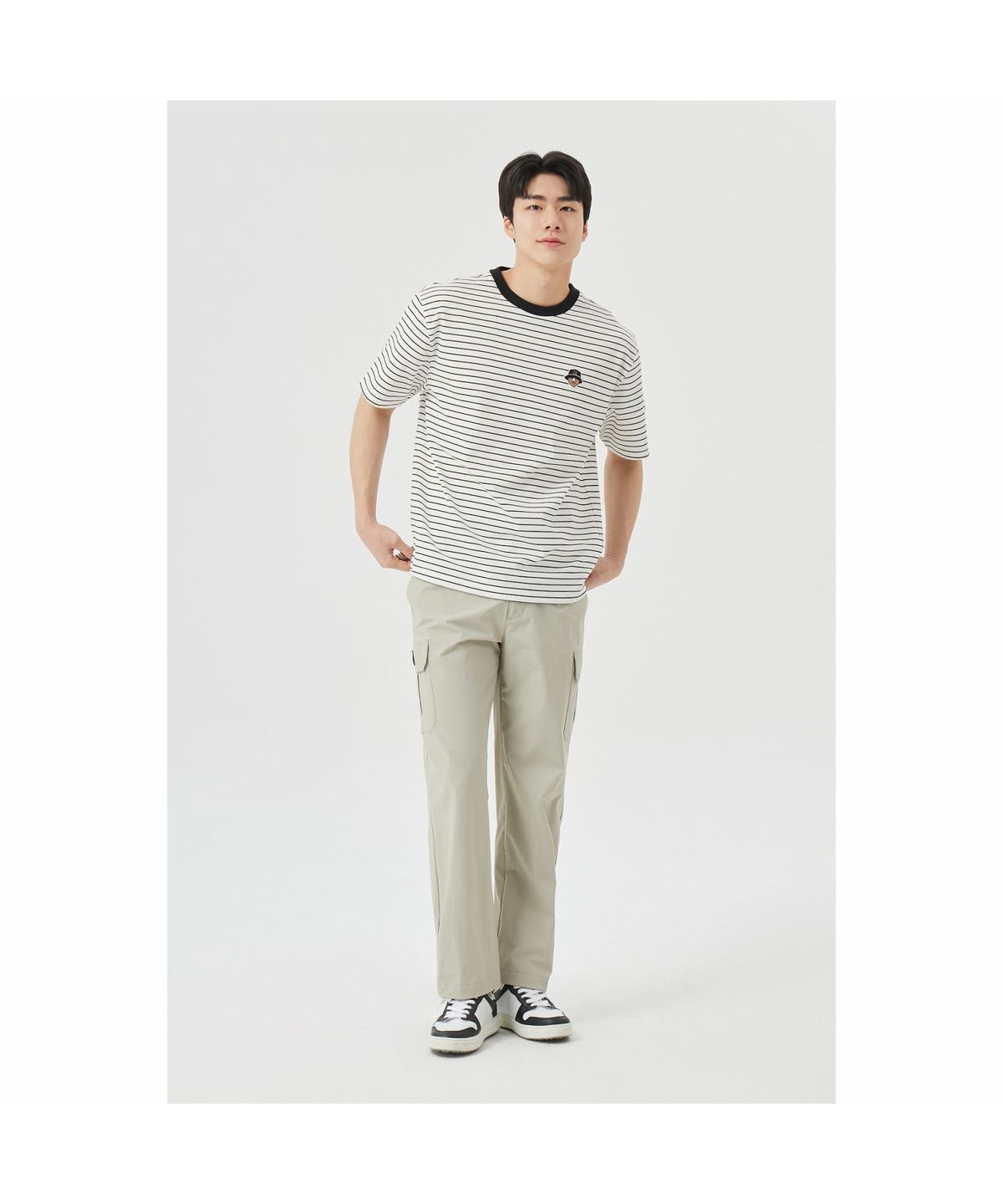골든베어(GOLDEN BEAR) (M) Stretch Nylon String Jogger Pants G4PAM26211BEX