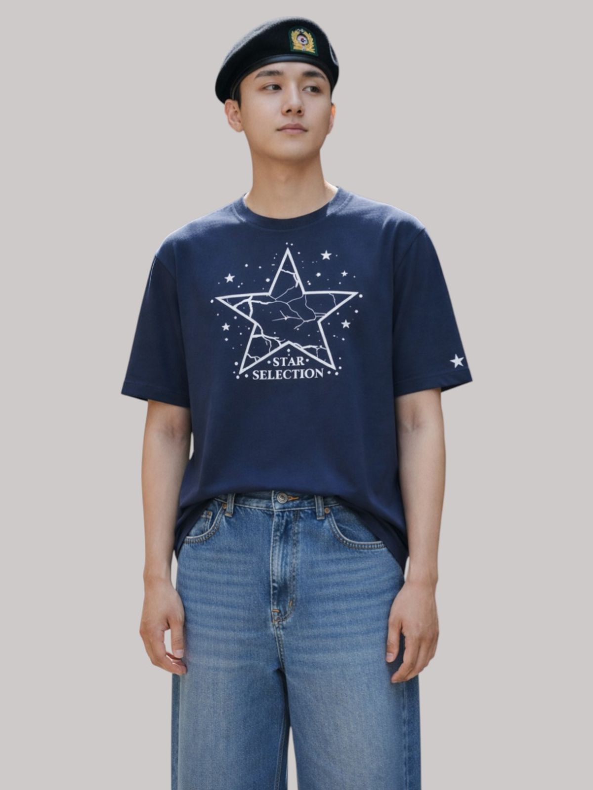 지블랙(ZBLACK) 스타셀렉션 빅로고  위드스타 NAVY
