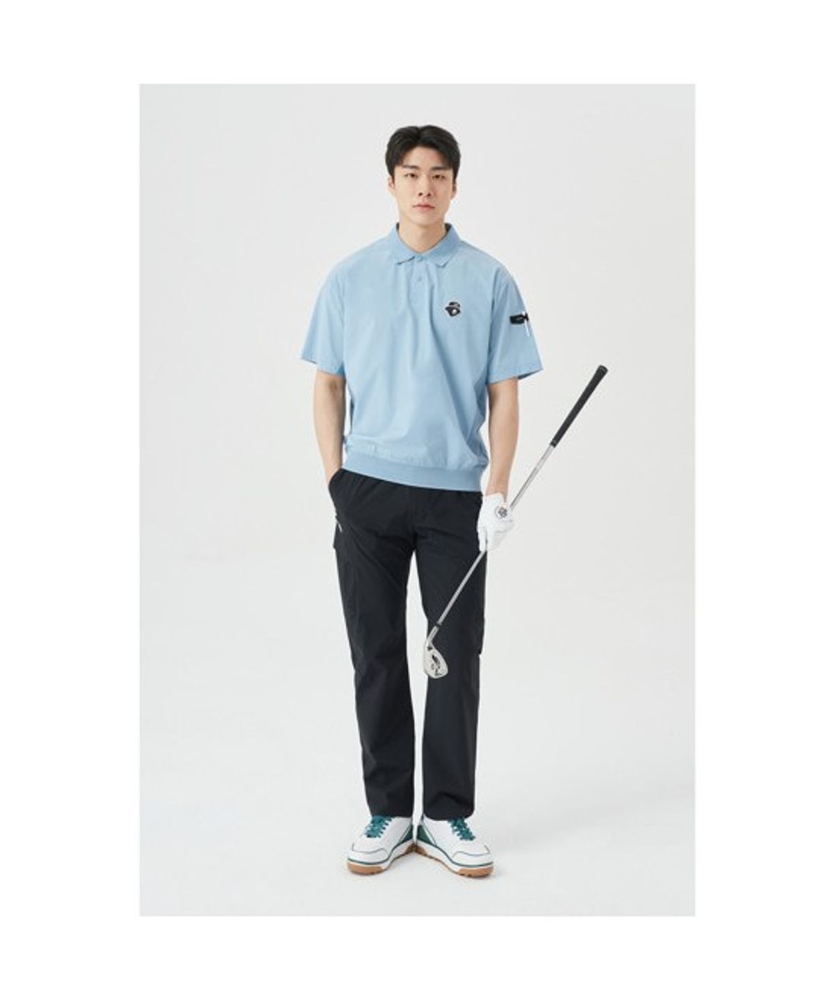 골든베어(GOLDEN BEAR) (M) Hidden Pocket Straight Pants G4PAM26201BKX
