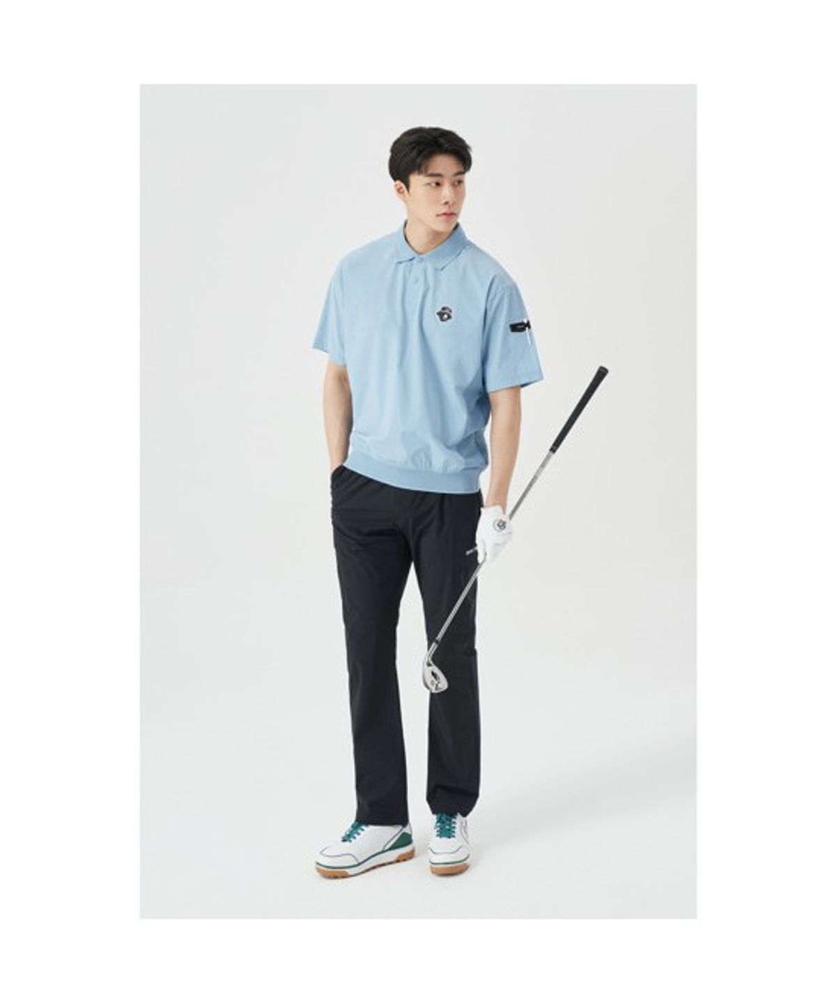골든베어(GOLDEN BEAR) (M) Hidden Pocket Straight Pants G4PAM26201BKX