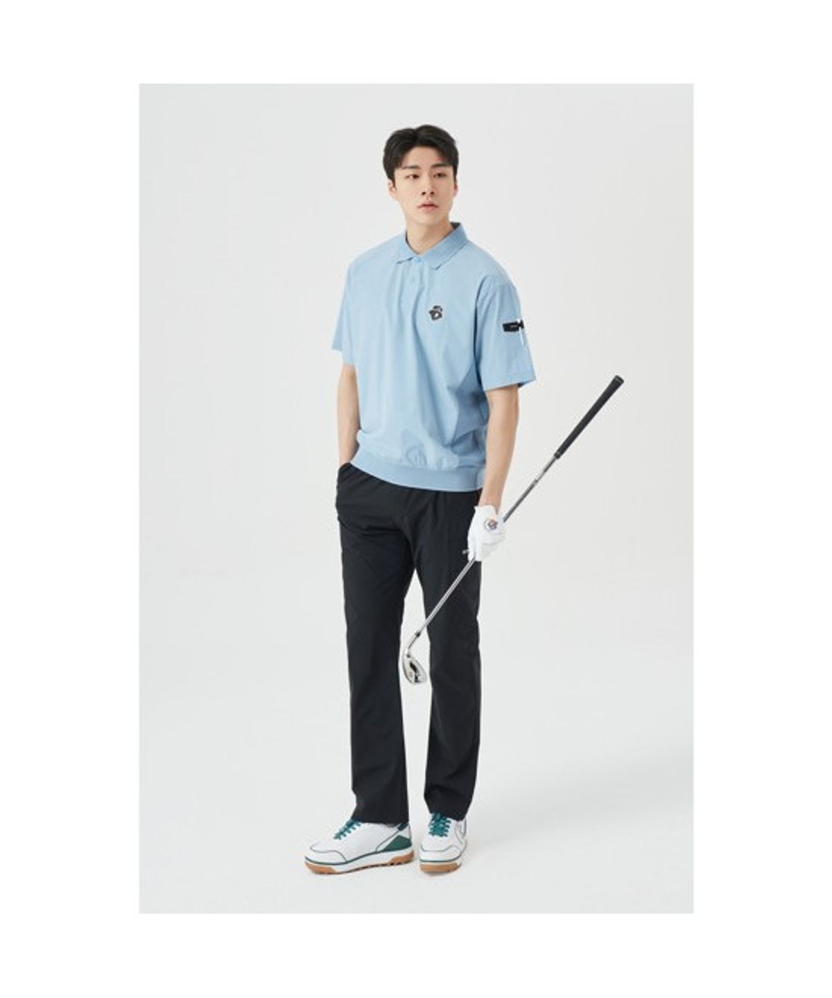 골든베어(GOLDEN BEAR) (M) Hidden Pocket Straight Pants G4PAM26201BKX