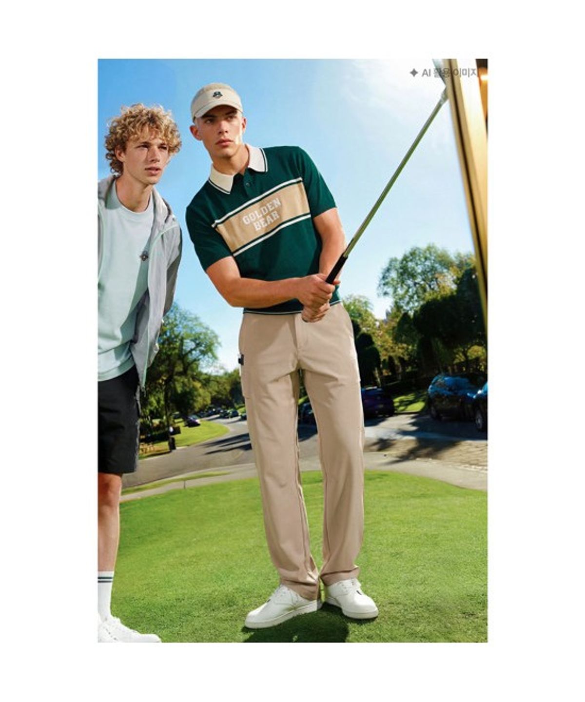 골든베어(GOLDEN BEAR) (M) Hidden Pocket Straight Pants G4PAM26201BEX