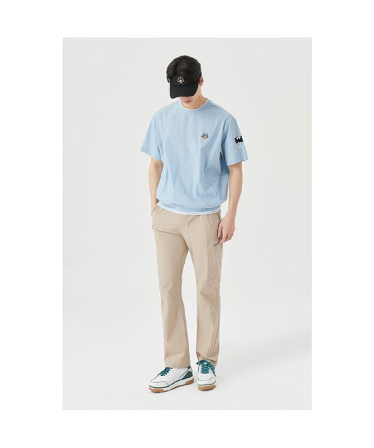 골든베어(GOLDEN BEAR) (M) Hidden Pocket Straight Pants G4PAM26201BEX