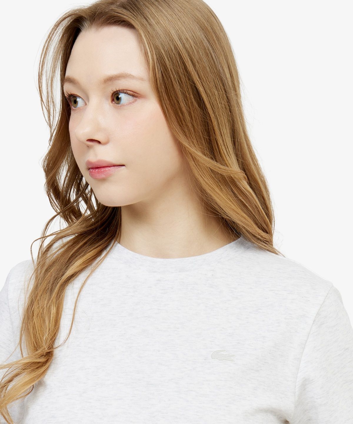 라코스테(LACOSTE) 여성 베이직 티셔츠 TF791E-56G CCA