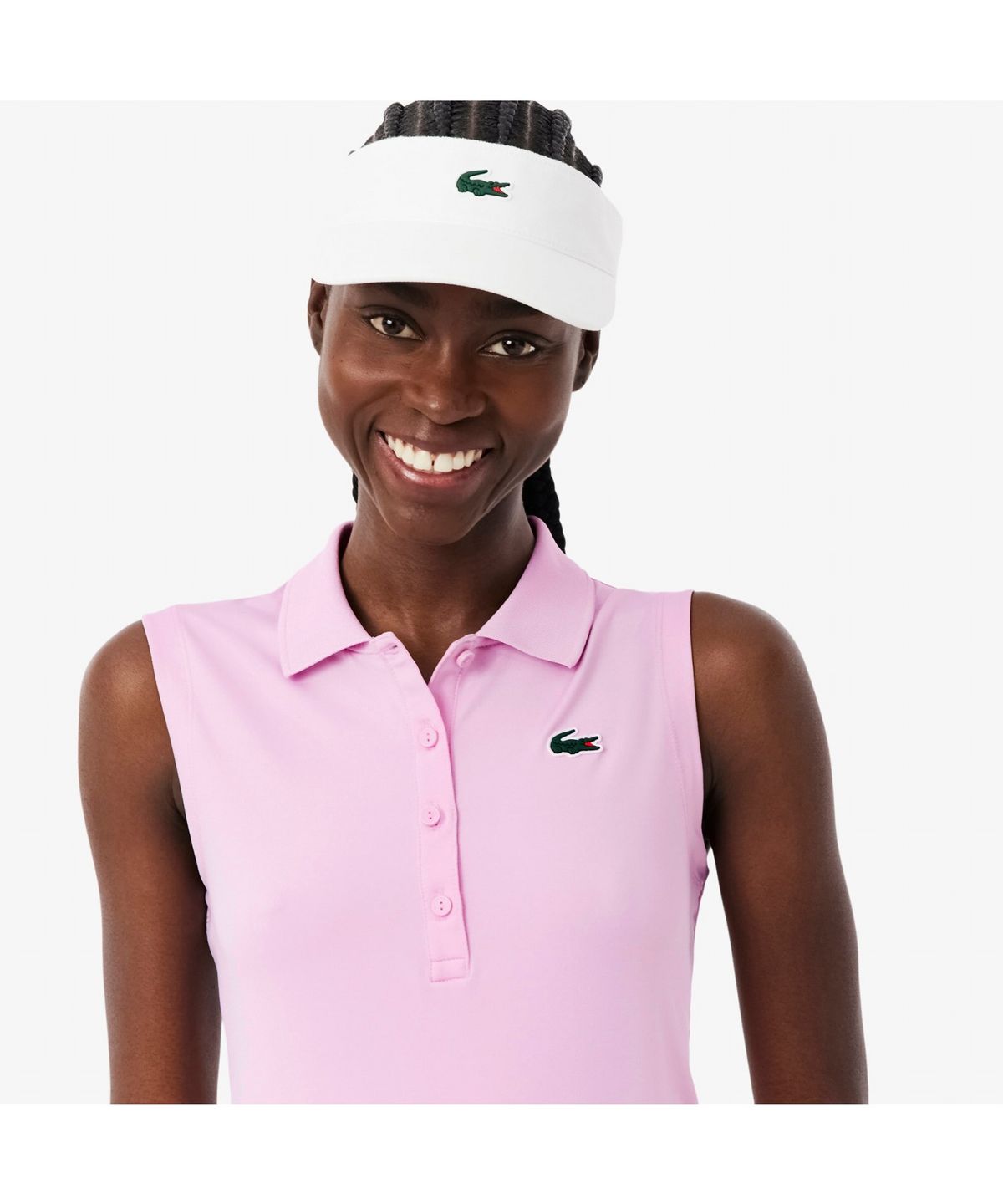 라코스테(LACOSTE) 여성 골프 슬리브리스 폴로 셔츠 PF7414-56G Z4H