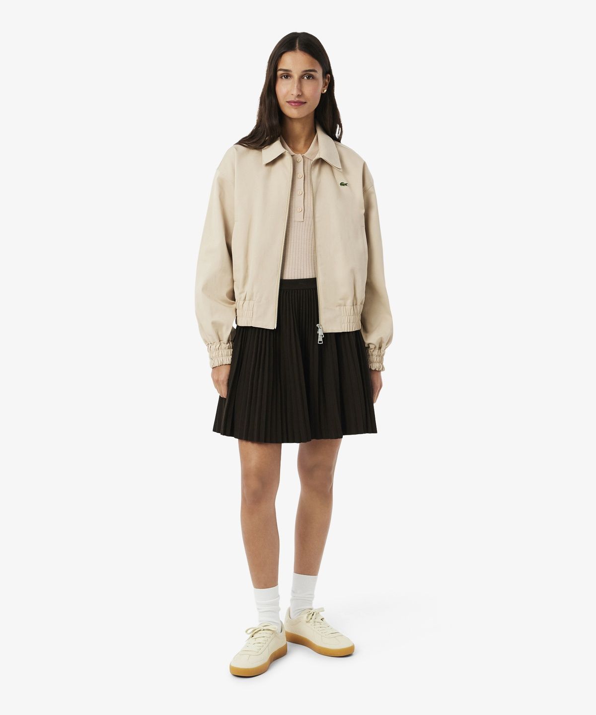 라코스테(LACOSTE) 여성 파인 메리노울 스웨터 폴로 셔츠 AF9984-56G X6F