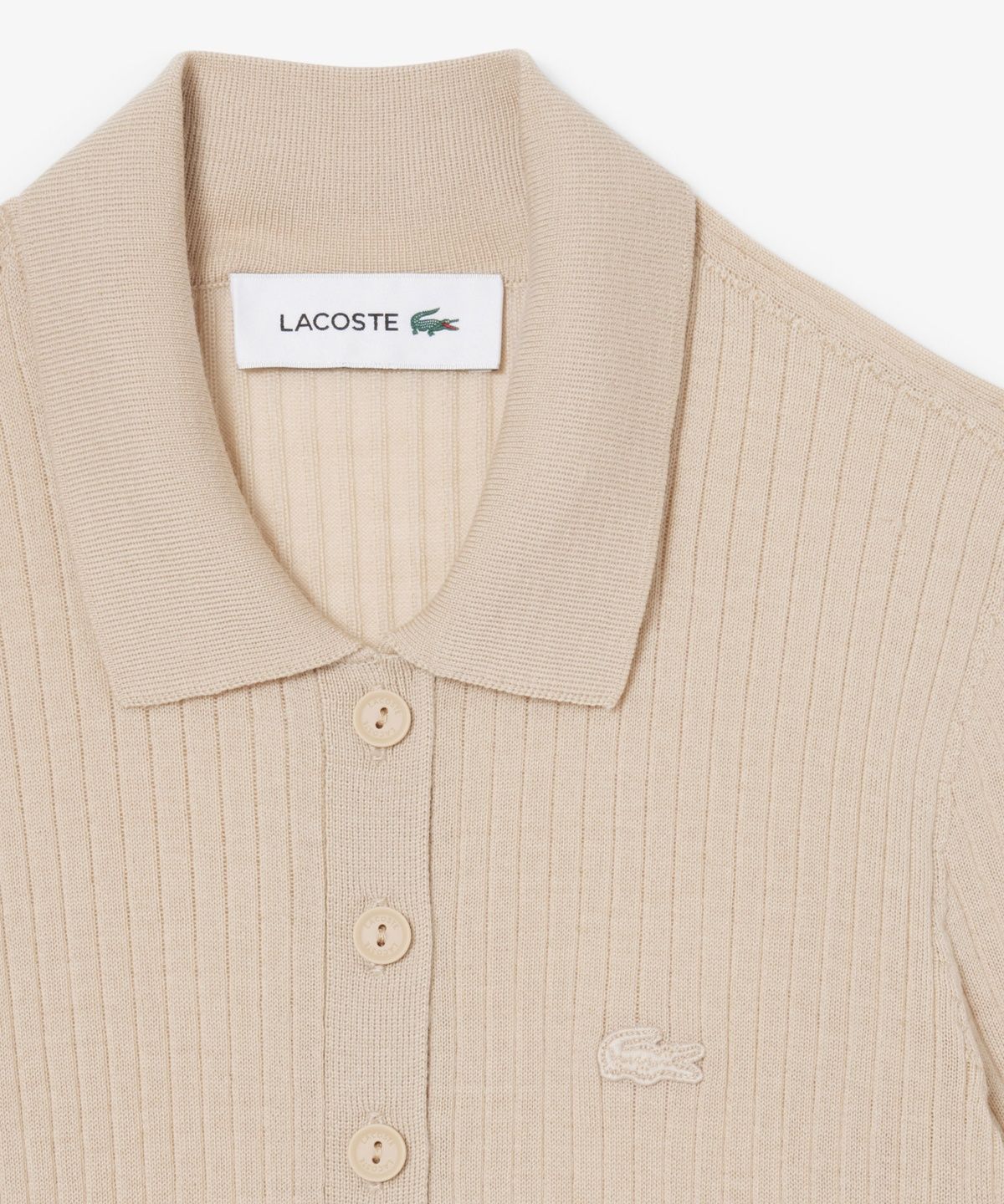 라코스테(LACOSTE) 여성 파인 메리노울 스웨터 폴로 셔츠 AF9984-56G X6F