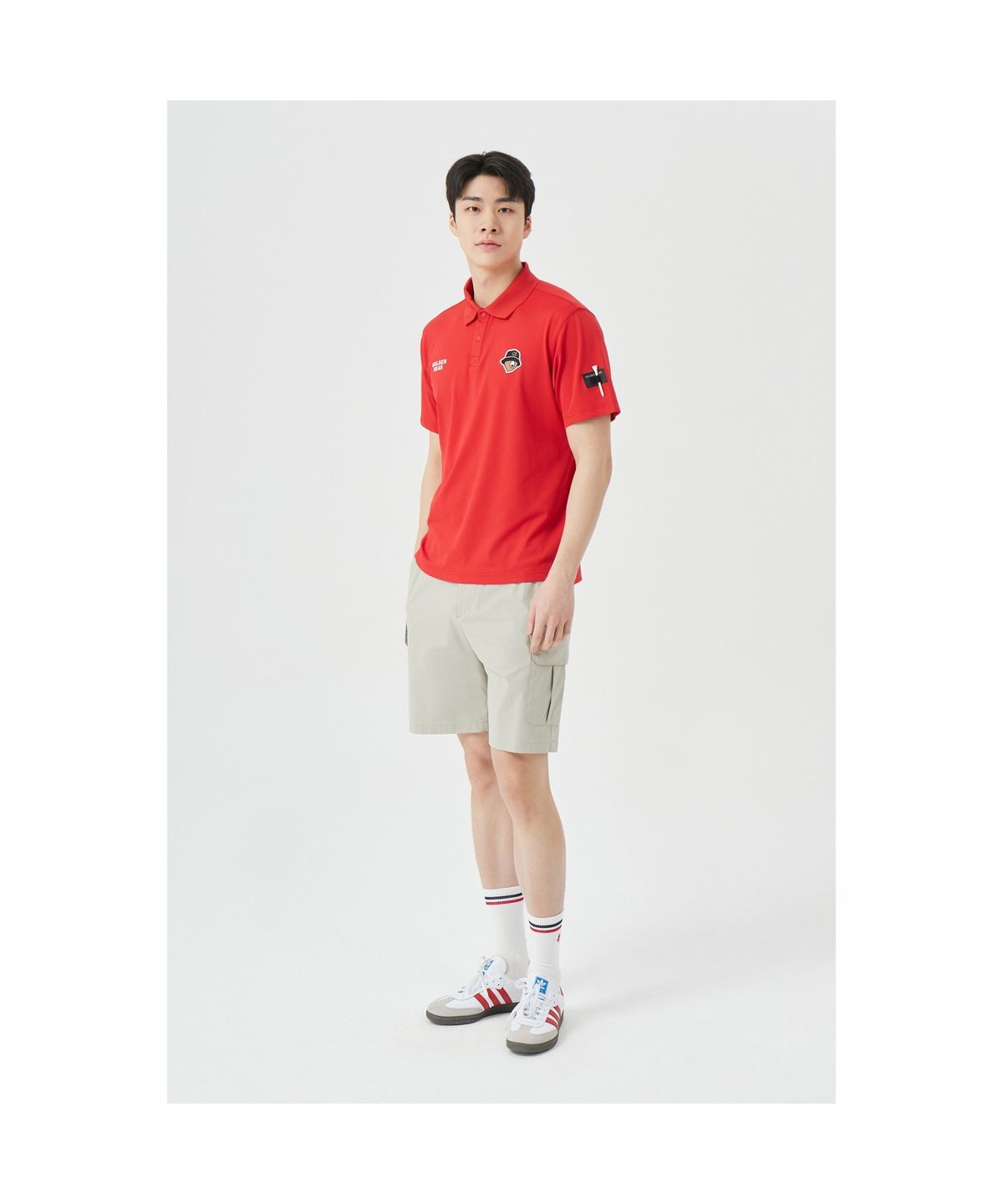 골든베어(GOLDEN BEAR) (M) Stretch Nylon Cargo Shorts G4PAM26221BEX