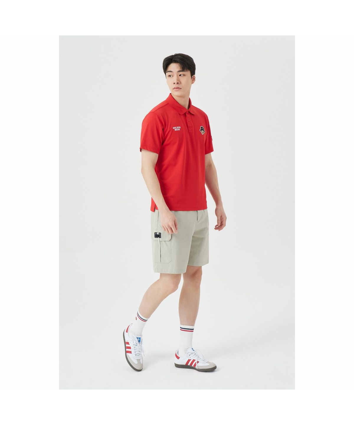 골든베어(GOLDEN BEAR) (M) Stretch Nylon Cargo Shorts G4PAM26221BEX