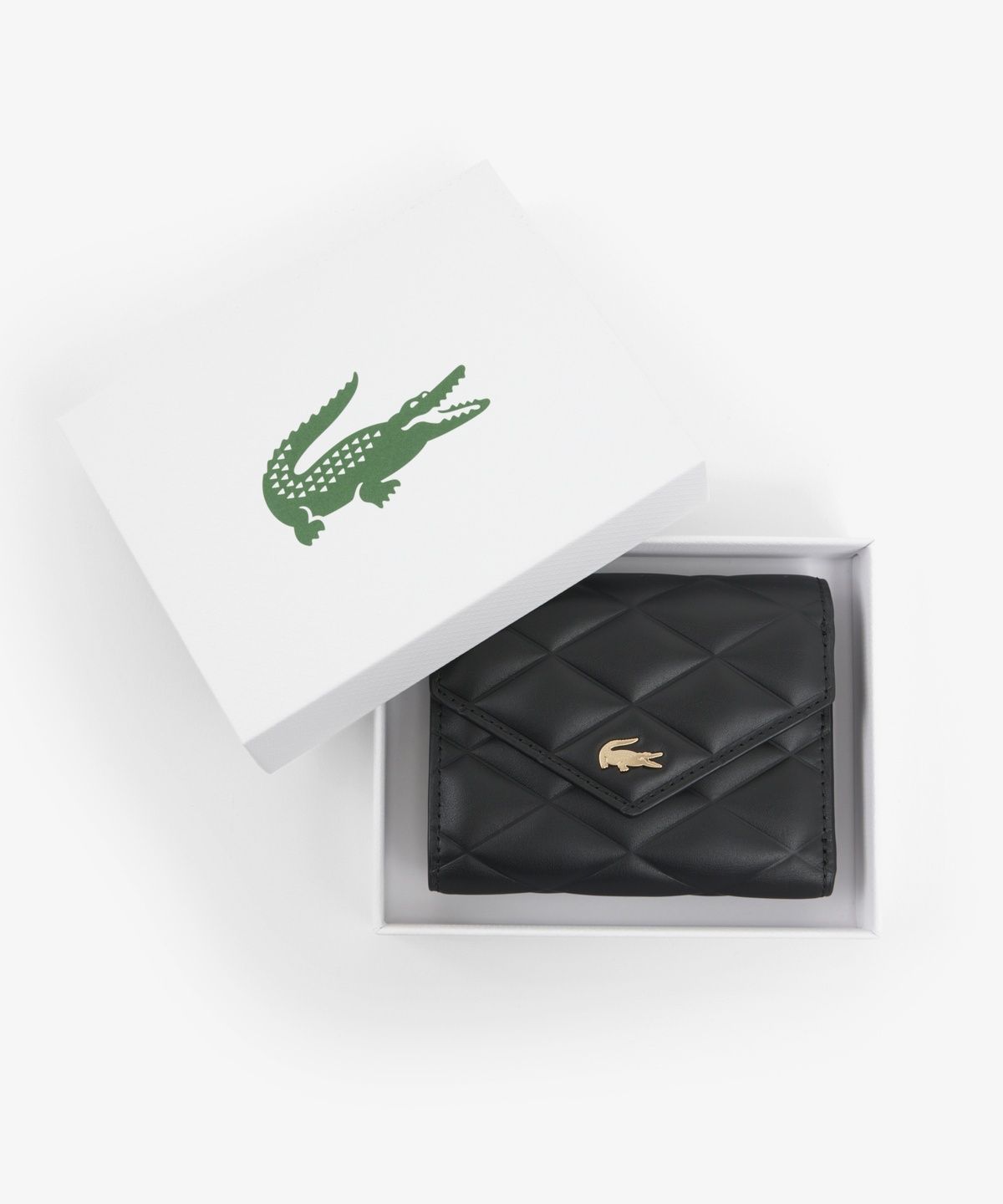 라코스테(LACOSTE) 여성 크로코델 플랩 반지갑 NF5119E56G 000