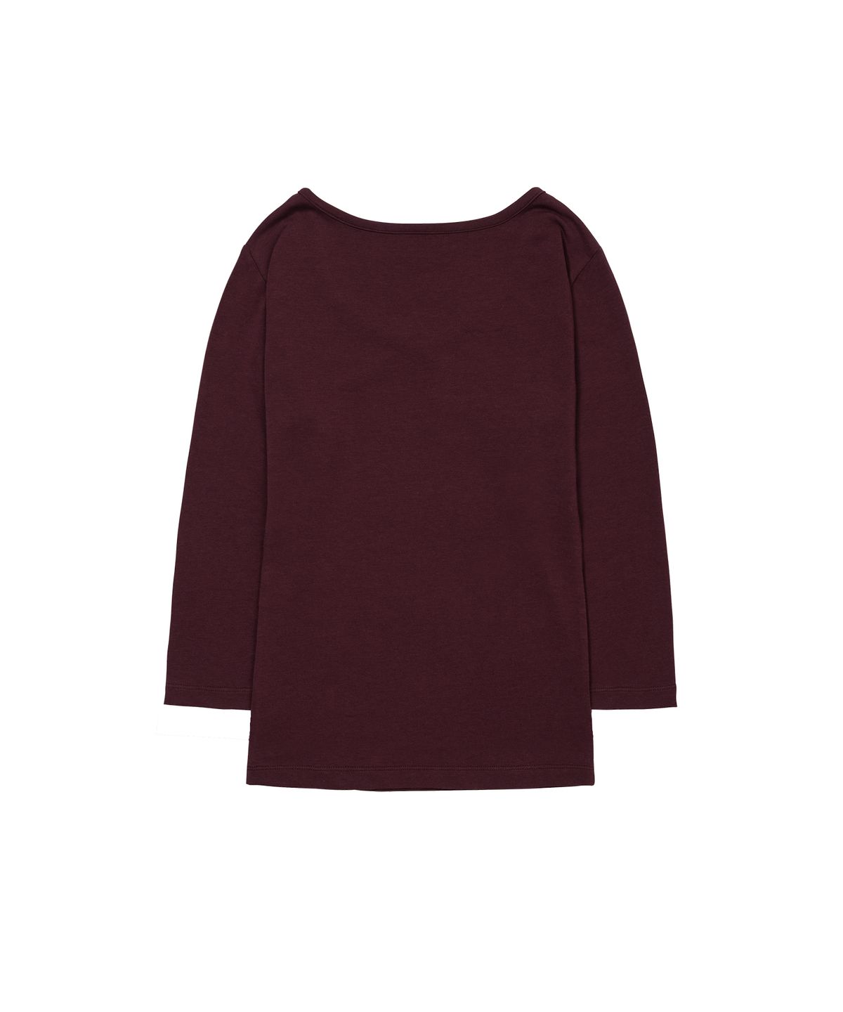 웰빙익스프레스(WELLBEING EXPRESS) V neck 3/4 sleeve Burgundy