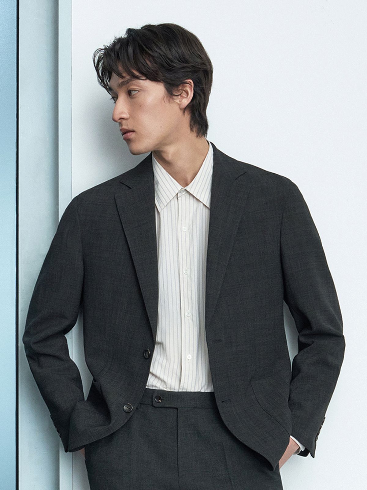 앤드지(AND Z) 남성 조직 셋업 자켓_BZG2KG1103
