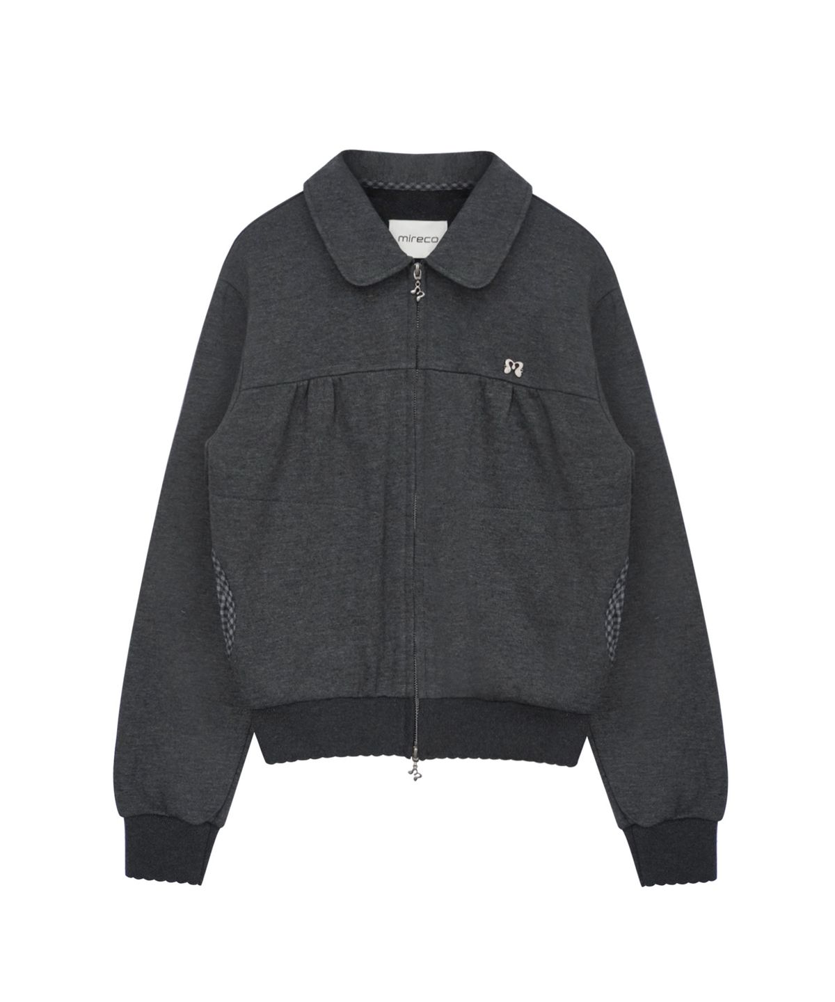 미레코(MIRECO) MINI CHECK SWEAT JK CHARCOAL