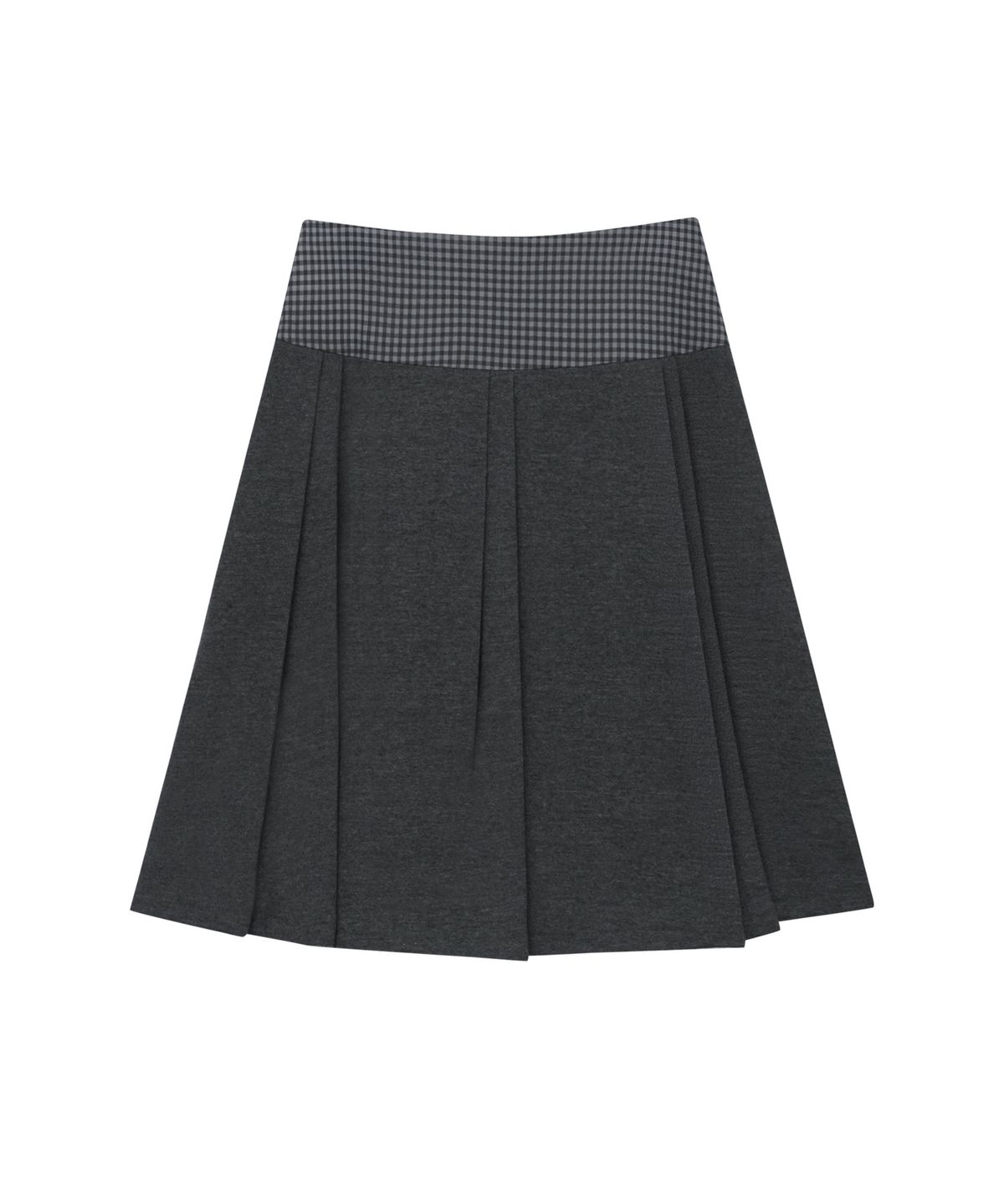 미레코(MIRECO) MINI CHECK SWEAT SK CHARCOAL