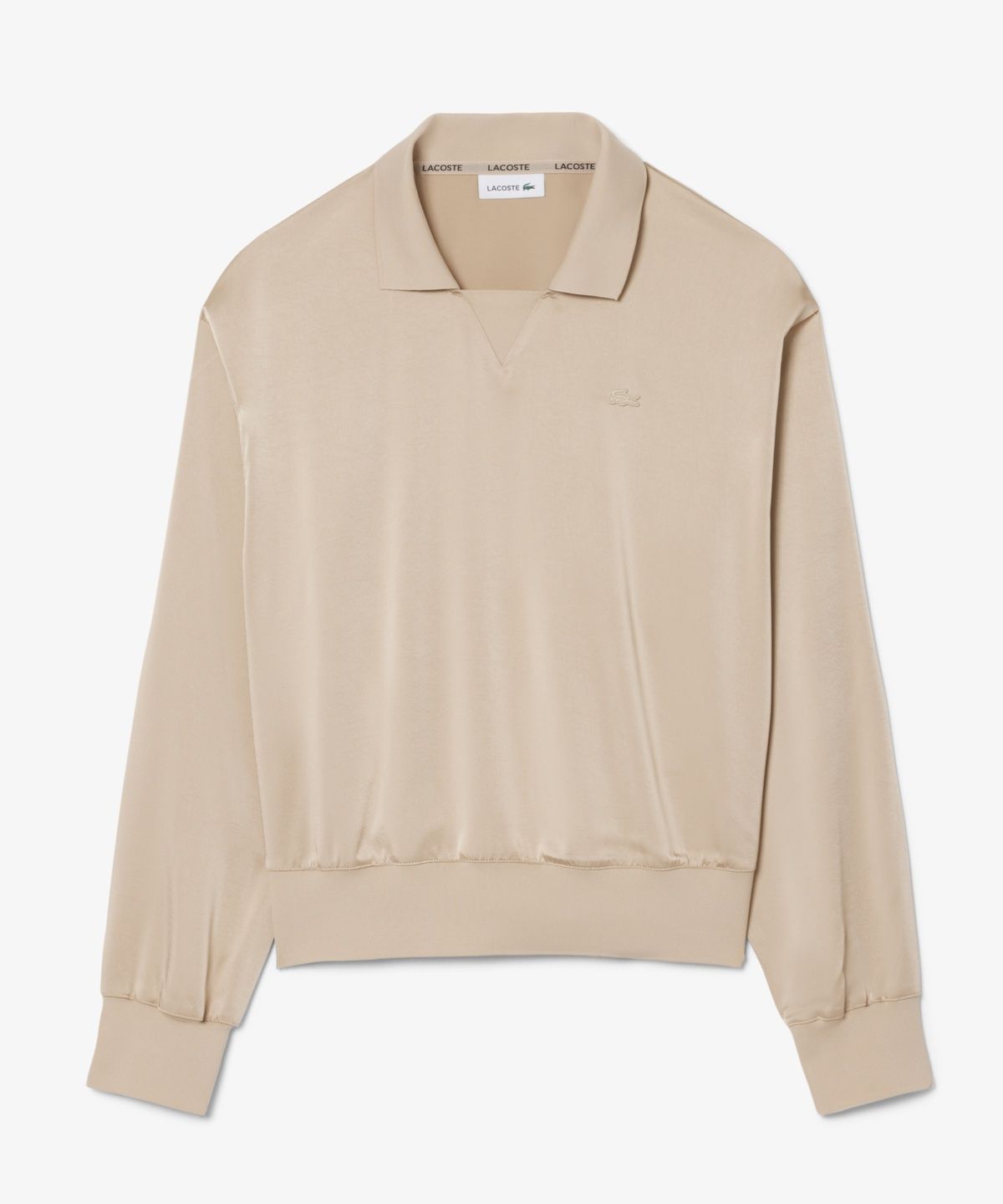라코스테(LACOSTE) 여성 플루이드 새틴 폴로탑 CF9802-56G X6F