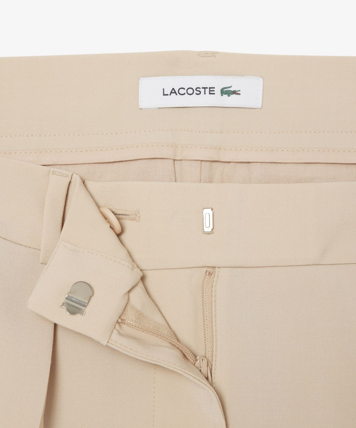 라코스테(LACOSTE) 여성 울혼방 투턱 테일러드 팬츠 HF6794-56G X6F