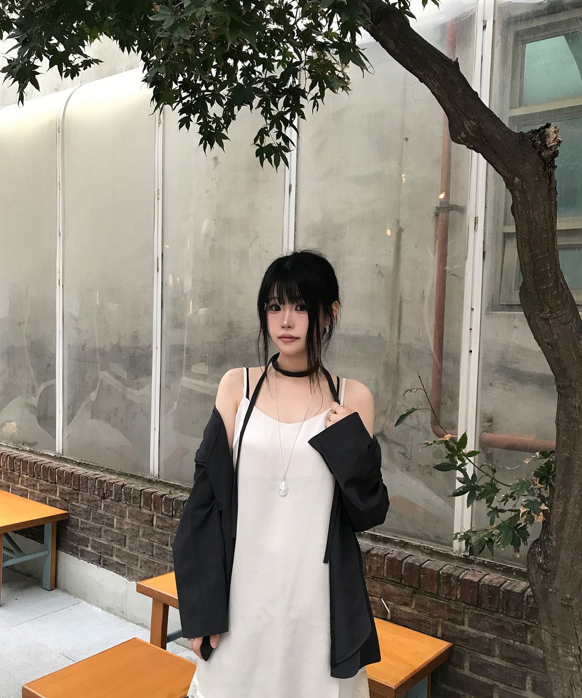미쏘(MIXXO) V넥 변형 자켓_MIWJKG90QC