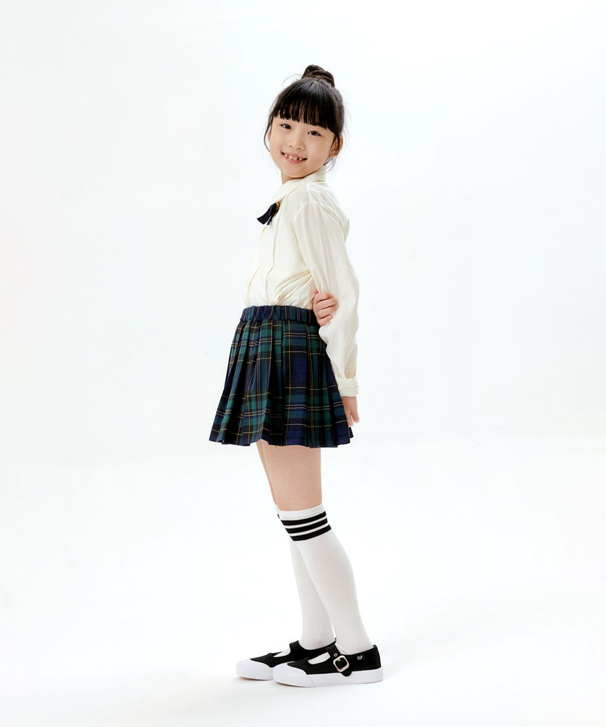 갭 키즈(GAP KIDS) 웰리 키즈 메리제인  블랙&화이트