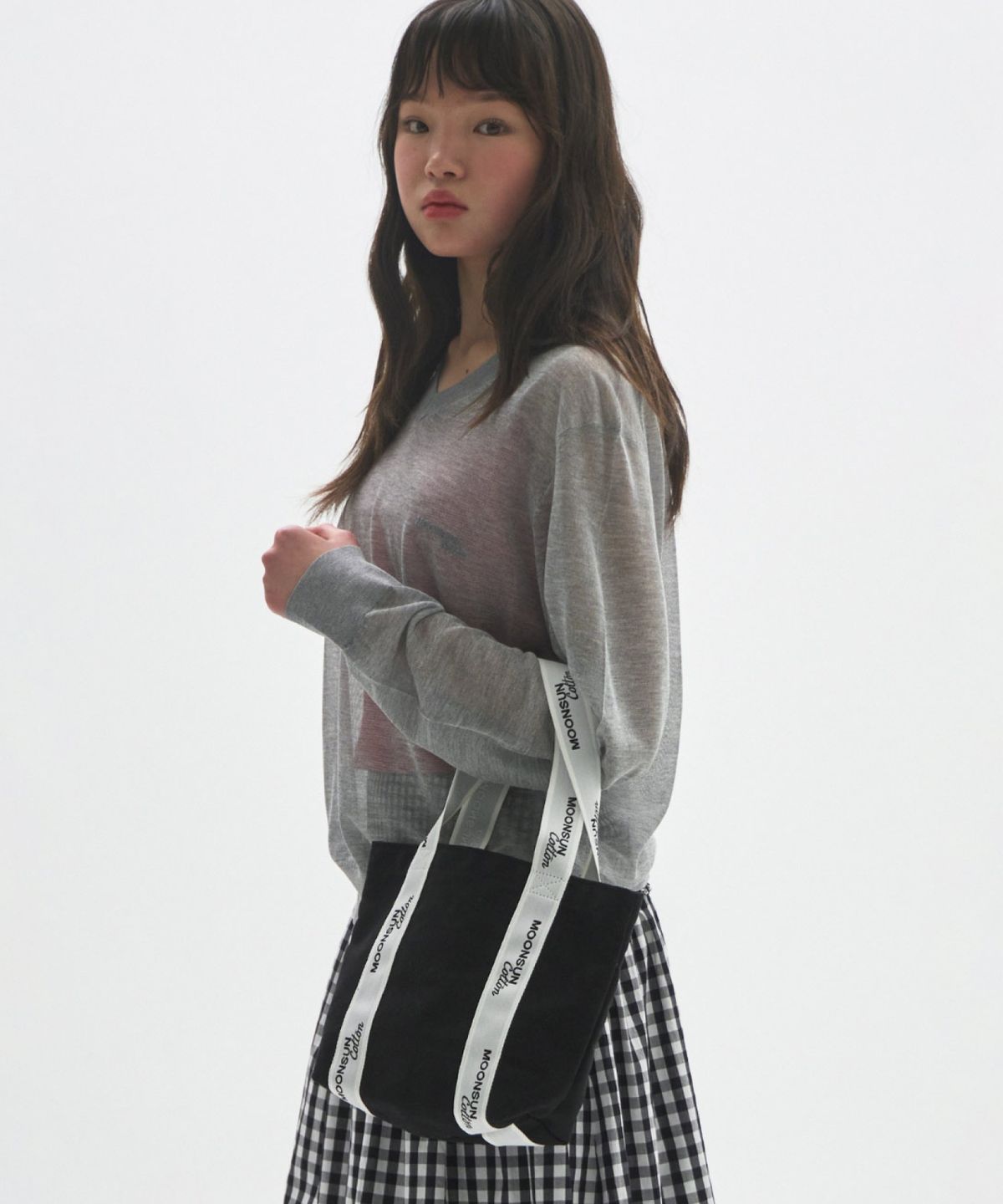문선 아카이브(MOONSUN ARCHIVE) M.C Logo Webbing Mini Bag / BLACK