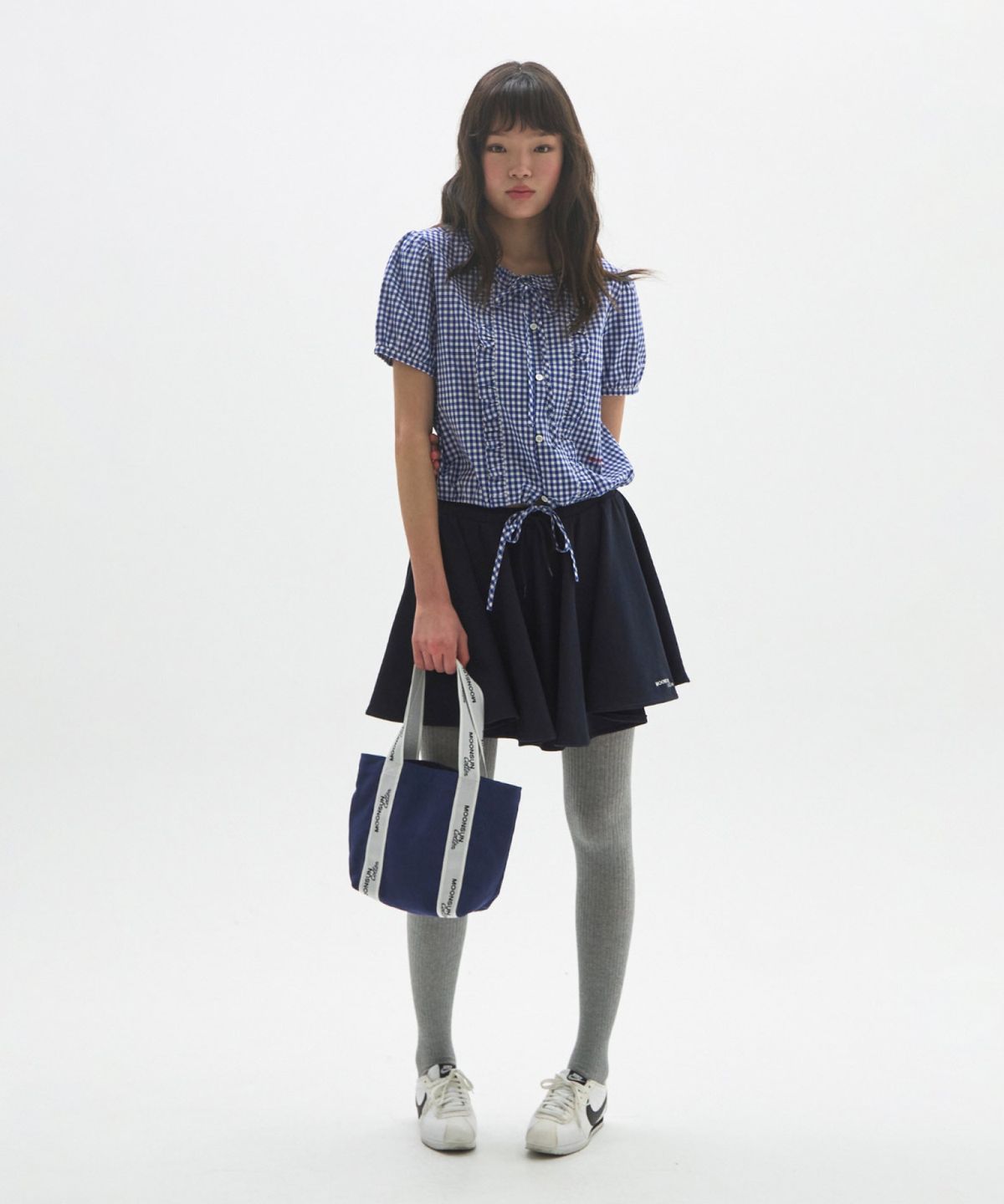 문선 아카이브(MOONSUN ARCHIVE) M.C Logo Webbing Mini Bag / NAVY