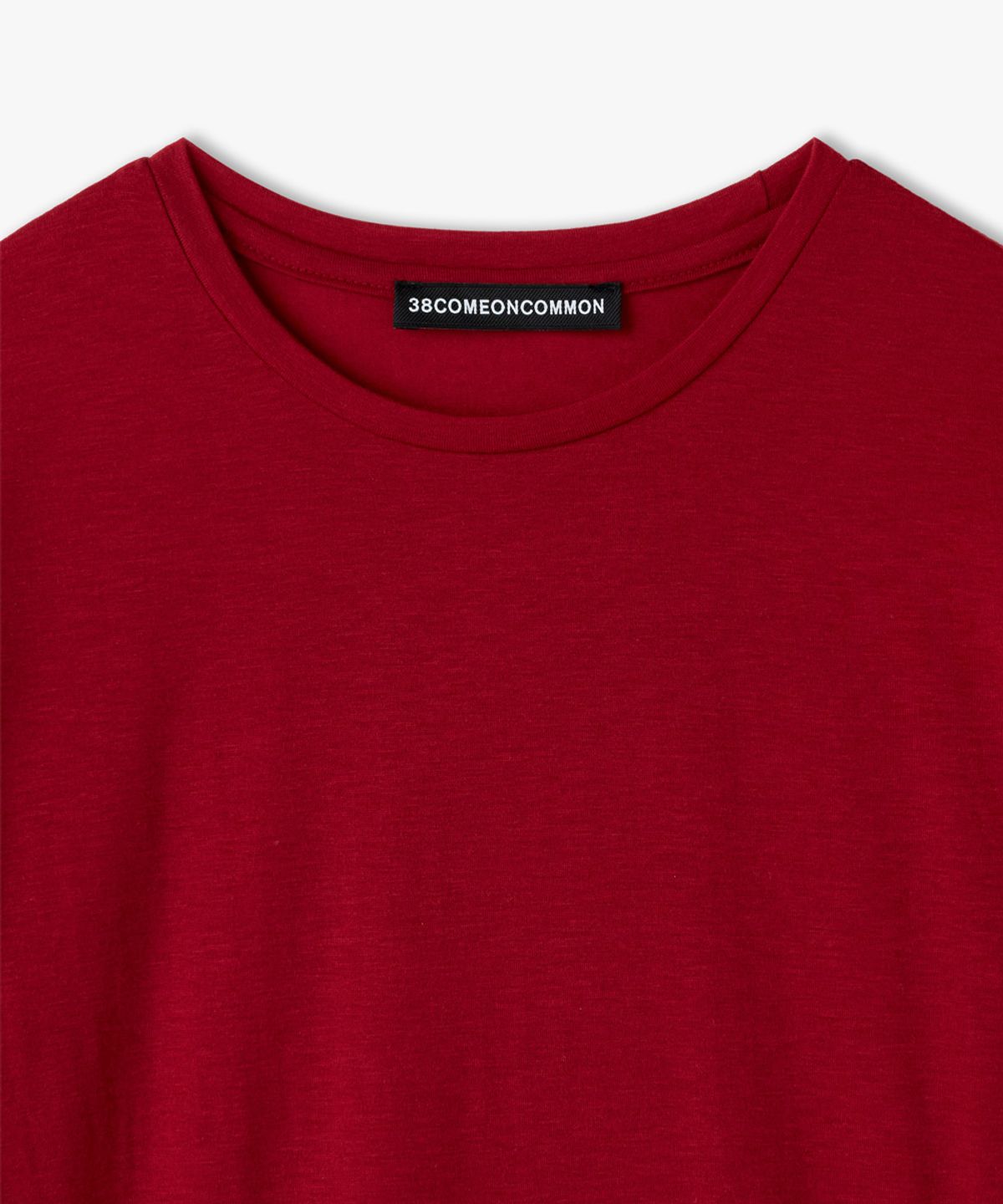 38컴온커먼(38COMEONCOMMON) Slim Half T-Shirt (Red)