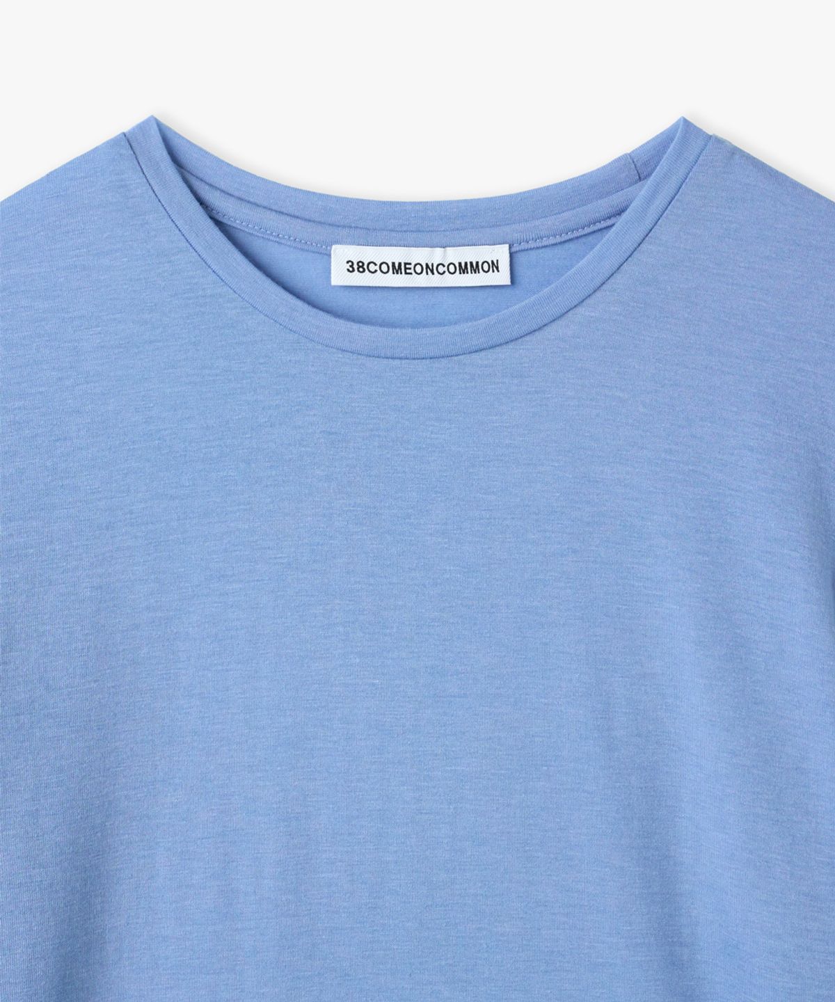 38컴온커먼(38COMEONCOMMON) Slim Half T-Shirt (Sky Blue)