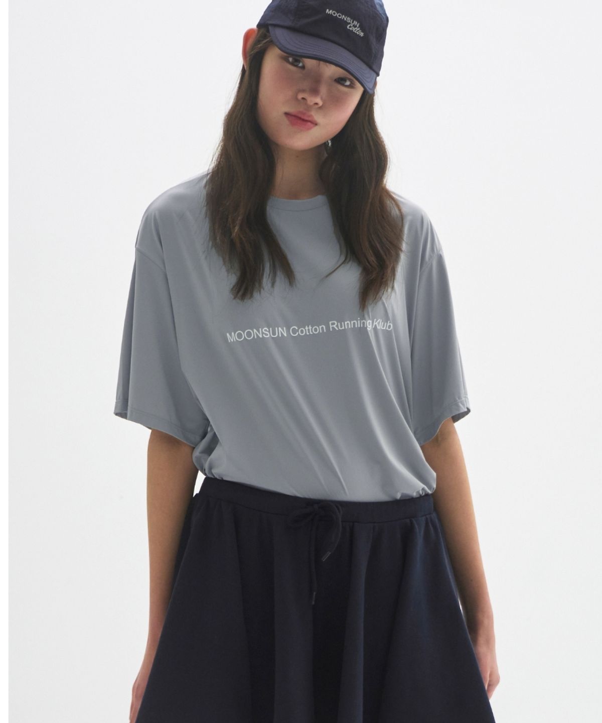 문선 아카이브(MOONSUN ARCHIVE) M.C UNISEX, Running Klub T-Shirt / GRAY