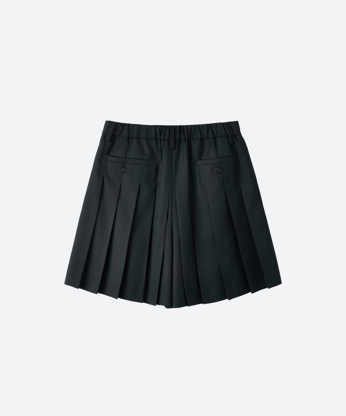 문선 아카이브(MOONSUN ARCHIVE) UNISEX, Back Pleated Skort / BLACK