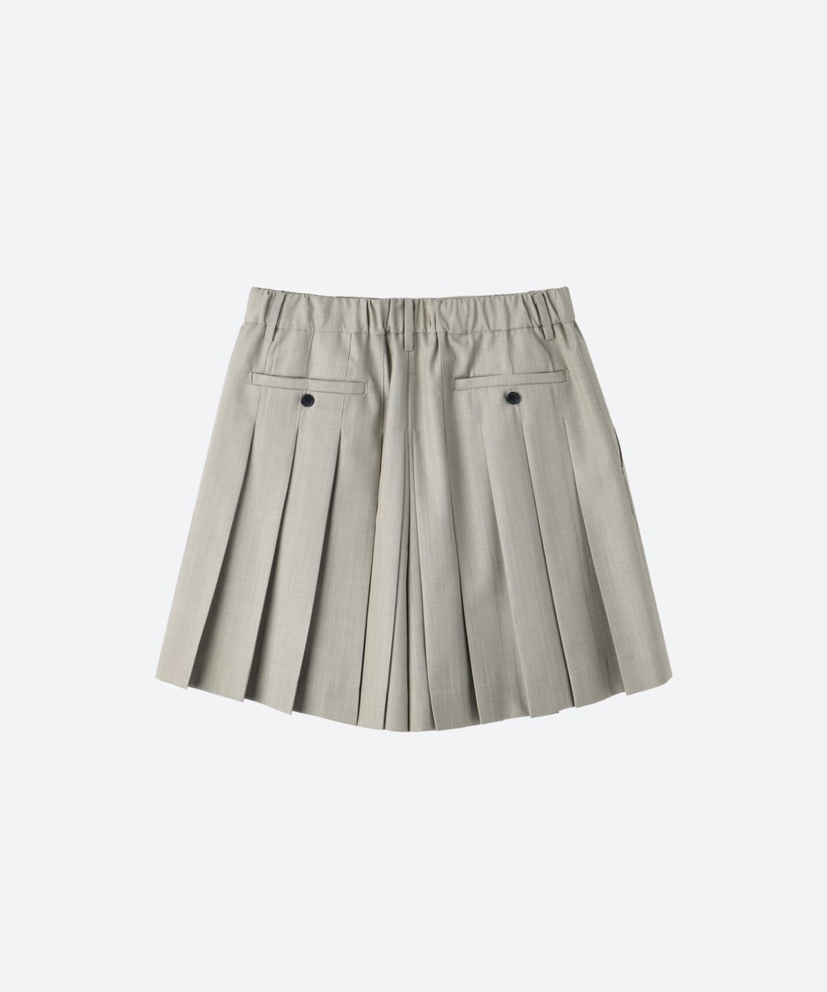 문선 아카이브(MOONSUN ARCHIVE) UNISEX, Back Pleated Skort / BEIGE