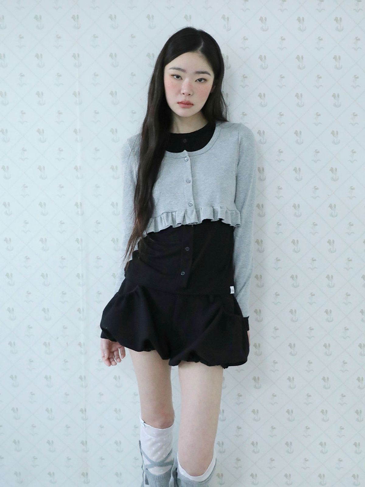 어글리쉐도우(UGLYSHADOW) 블룸 숏 팬츠(블랙)