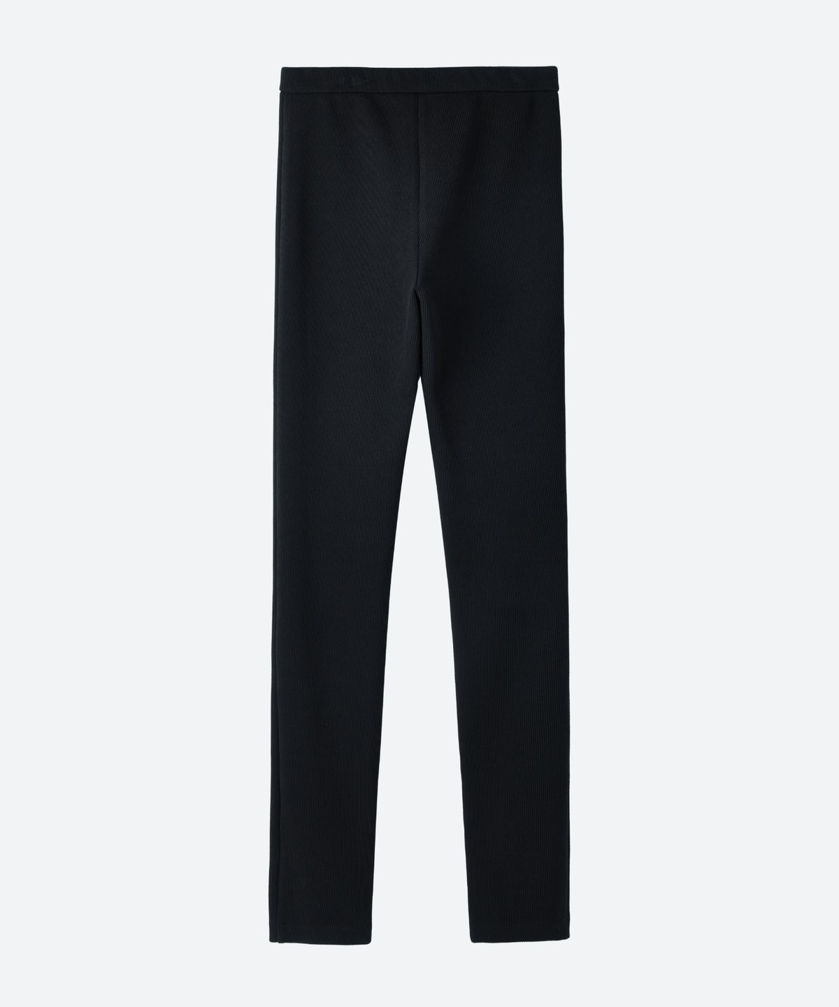 문선(MOONSUN) Bold Zip-Detail Leggings Pants / BLACK