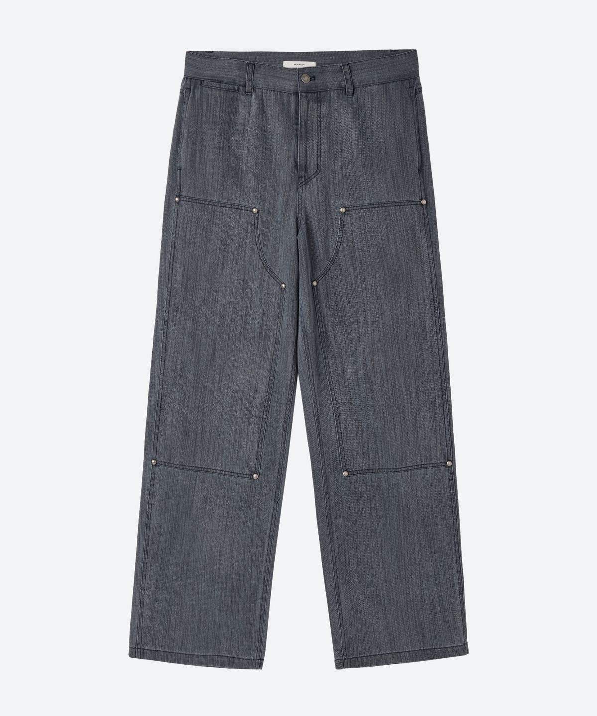 문선 아카이브(MOONSUN ARCHIVE) UNISEX, Washed Cinch-Back Pants / NAVY