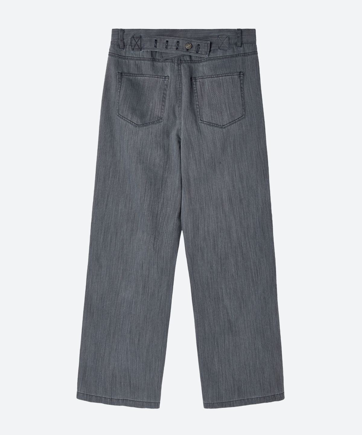 문선 아카이브(MOONSUN ARCHIVE) UNISEX, Washed Cinch-Back Pants / NAVY