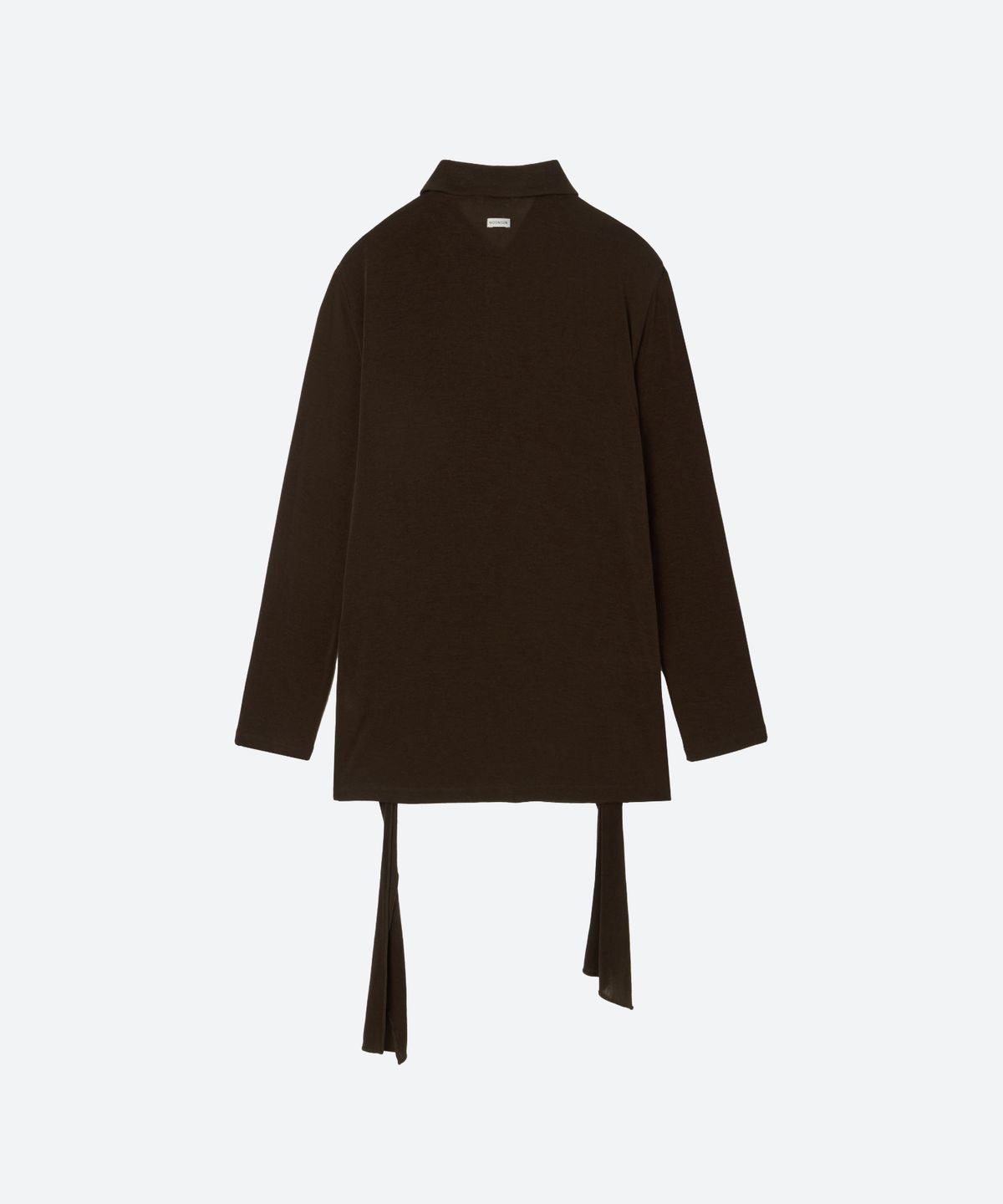 문선 아카이브(MOONSUN ARCHIVE) Tie-Up Jersey Polo Shirt / BROWN