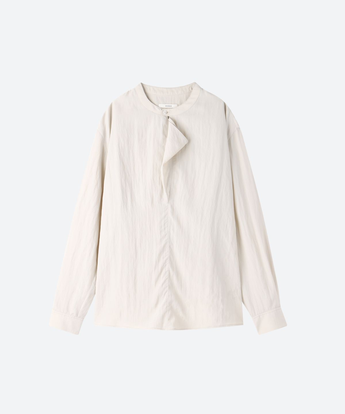 문선(MOONSUN) UNISEX, Silky Panel Cowl Blouse / IVORY
