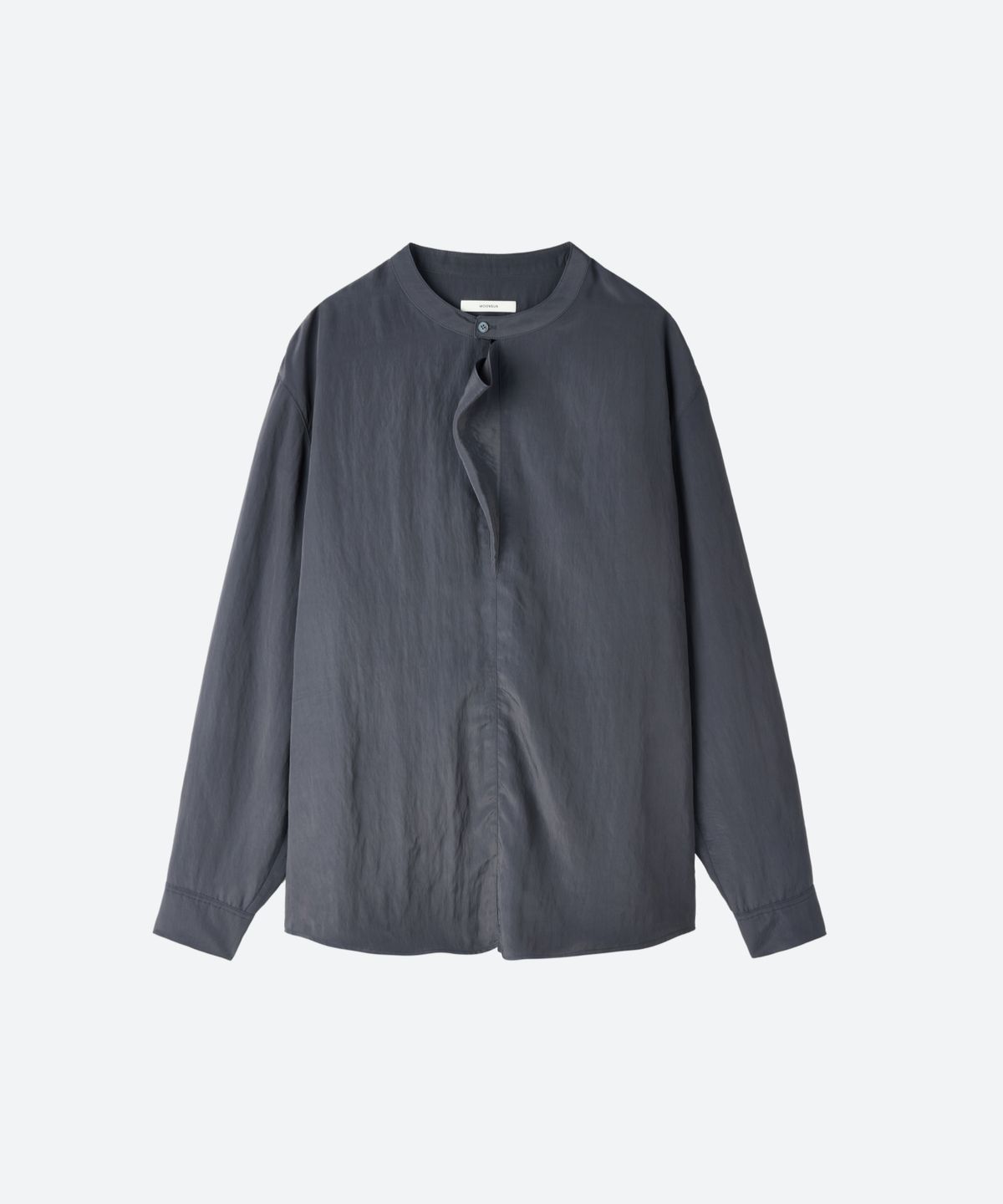 문선(MOONSUN) UNISEX, Silky Panel Cowl Blouse / CHARCOAL