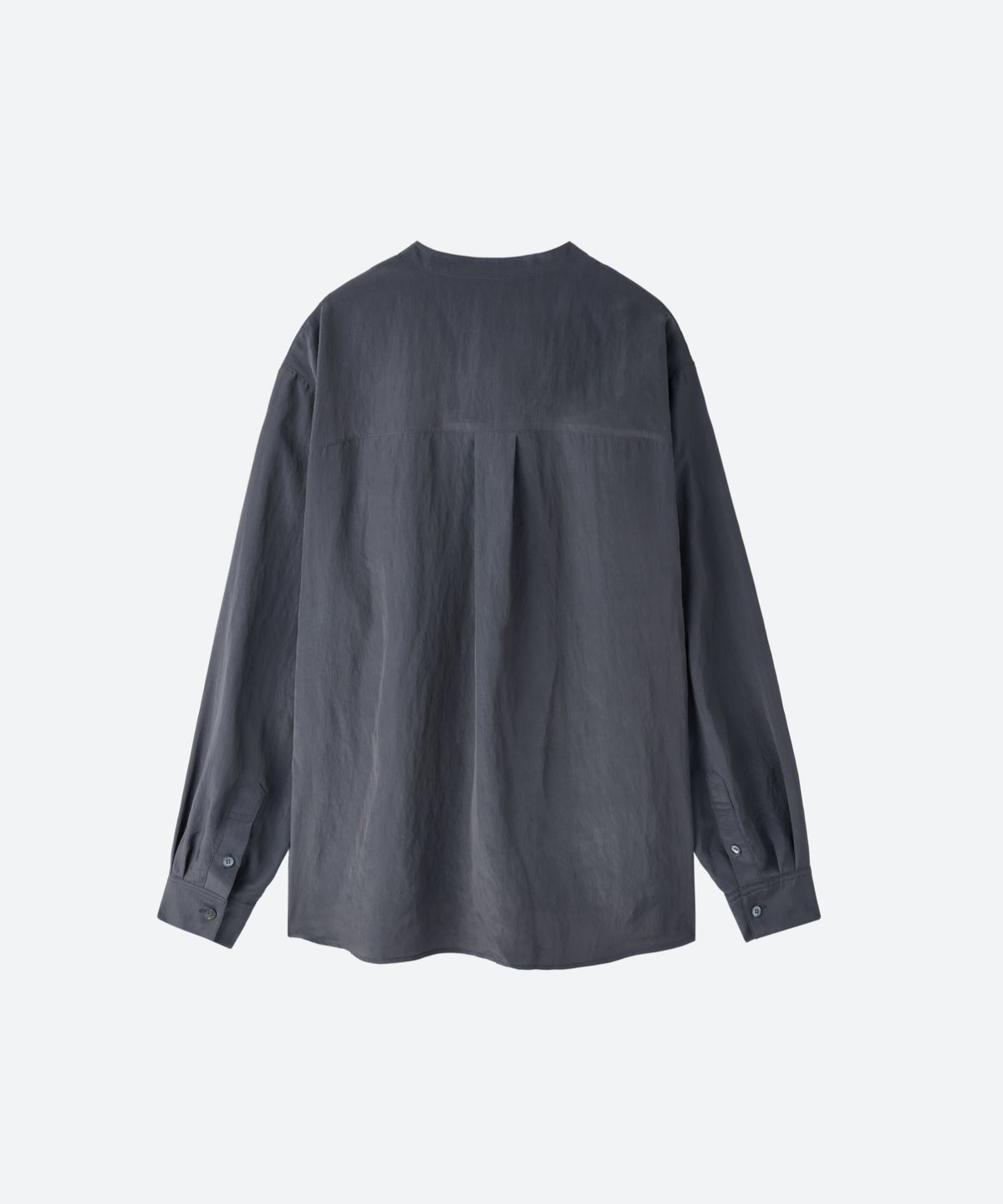 문선(MOONSUN) UNISEX, Silky Panel Cowl Blouse / CHARCOAL