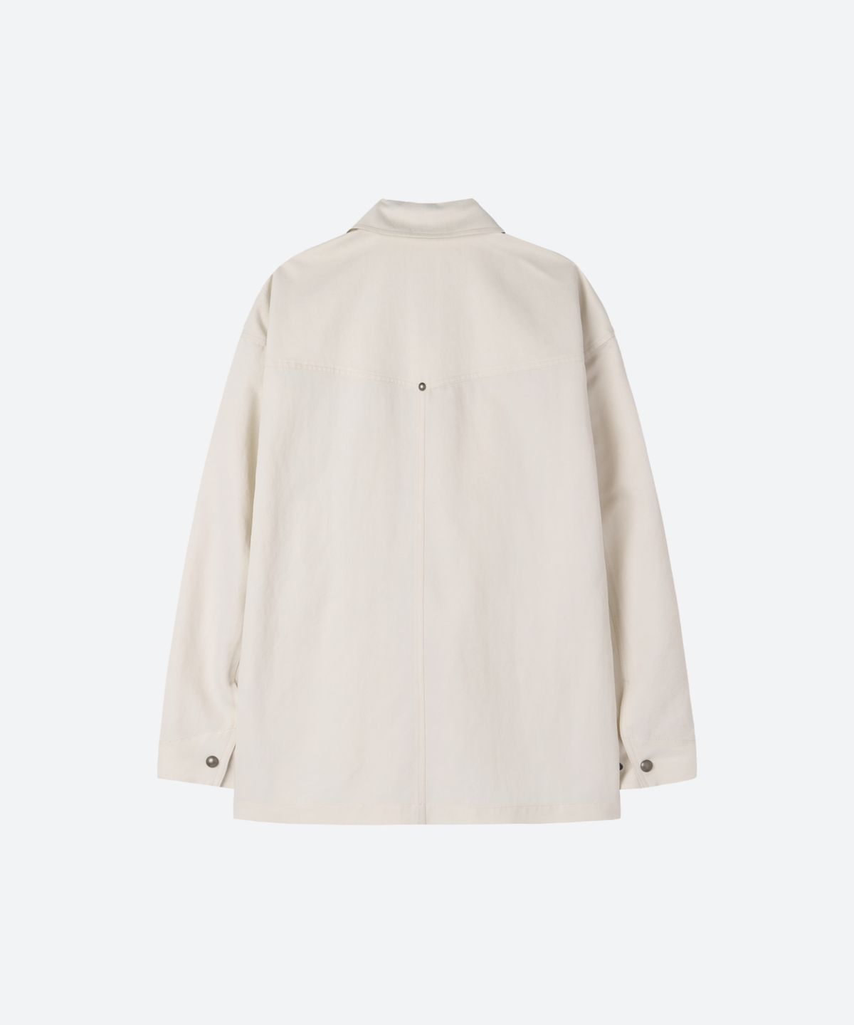 문선(MOONSUN) UNISEX, Stud Detail Classic Shirt Jacket / IVORY