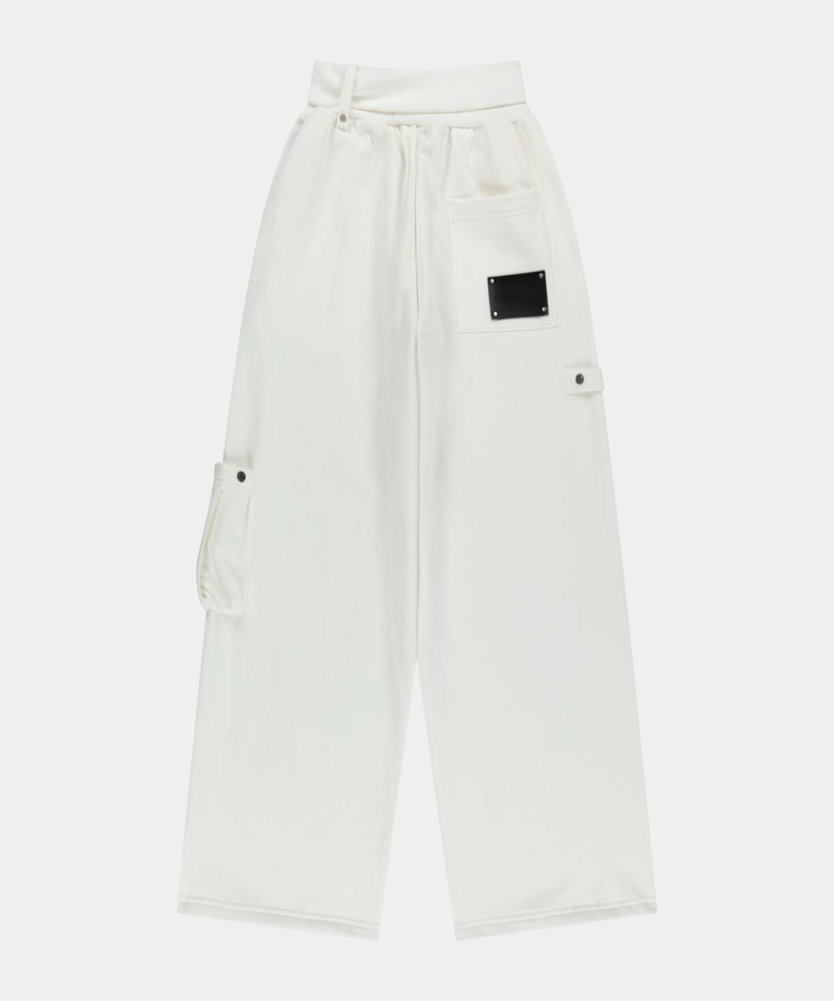 에트오소메(ETRE AU SOMMET) Rib Terry Pocket Sweat Pants (IVORY)
