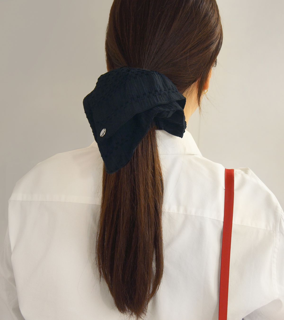 제이로브(JROBE) black stripe hair band /제이로브 스크런치