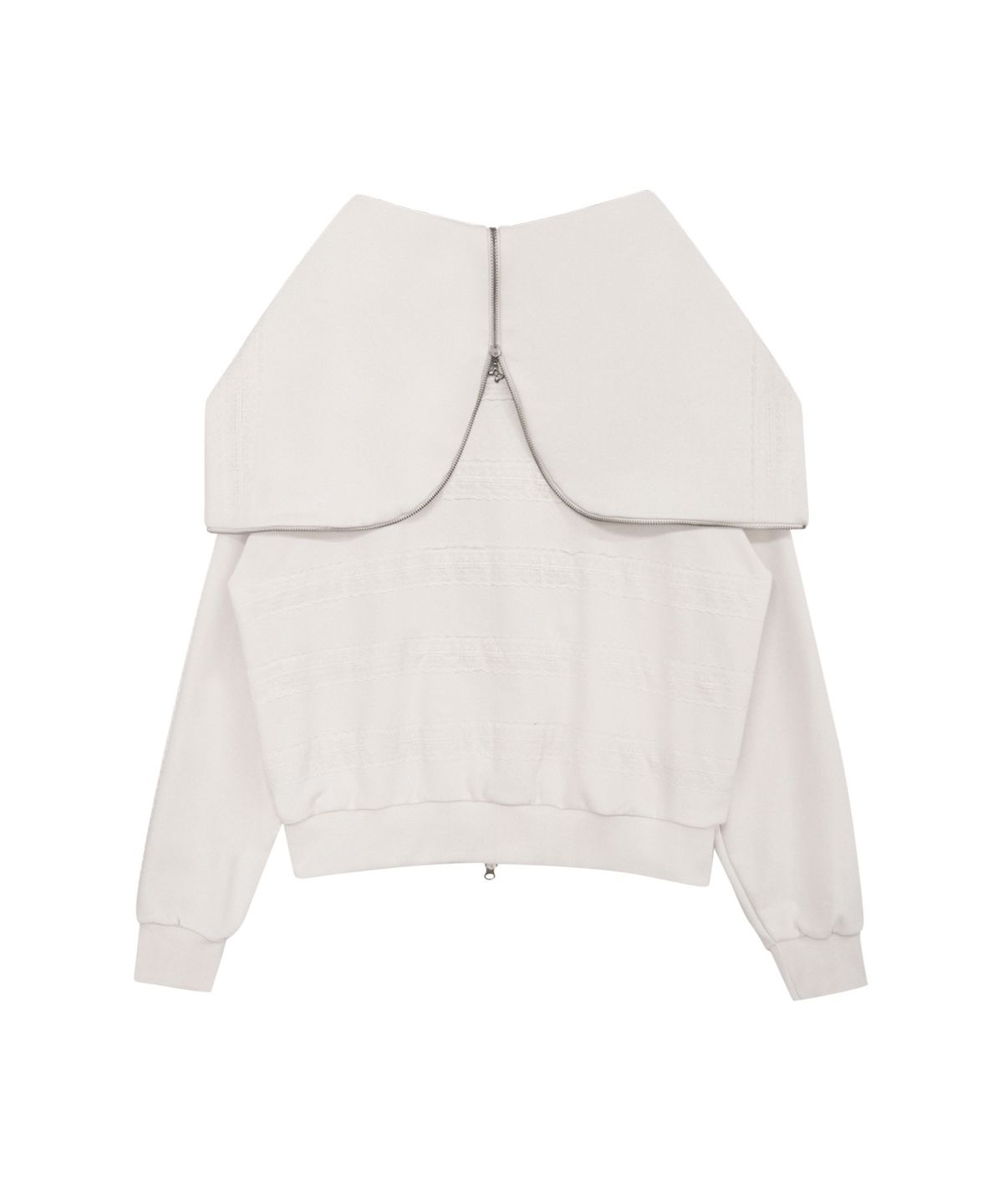 미레코(MIRECO) LACED TWOFOLD HOOD ZIP-UP CIOUD SAND