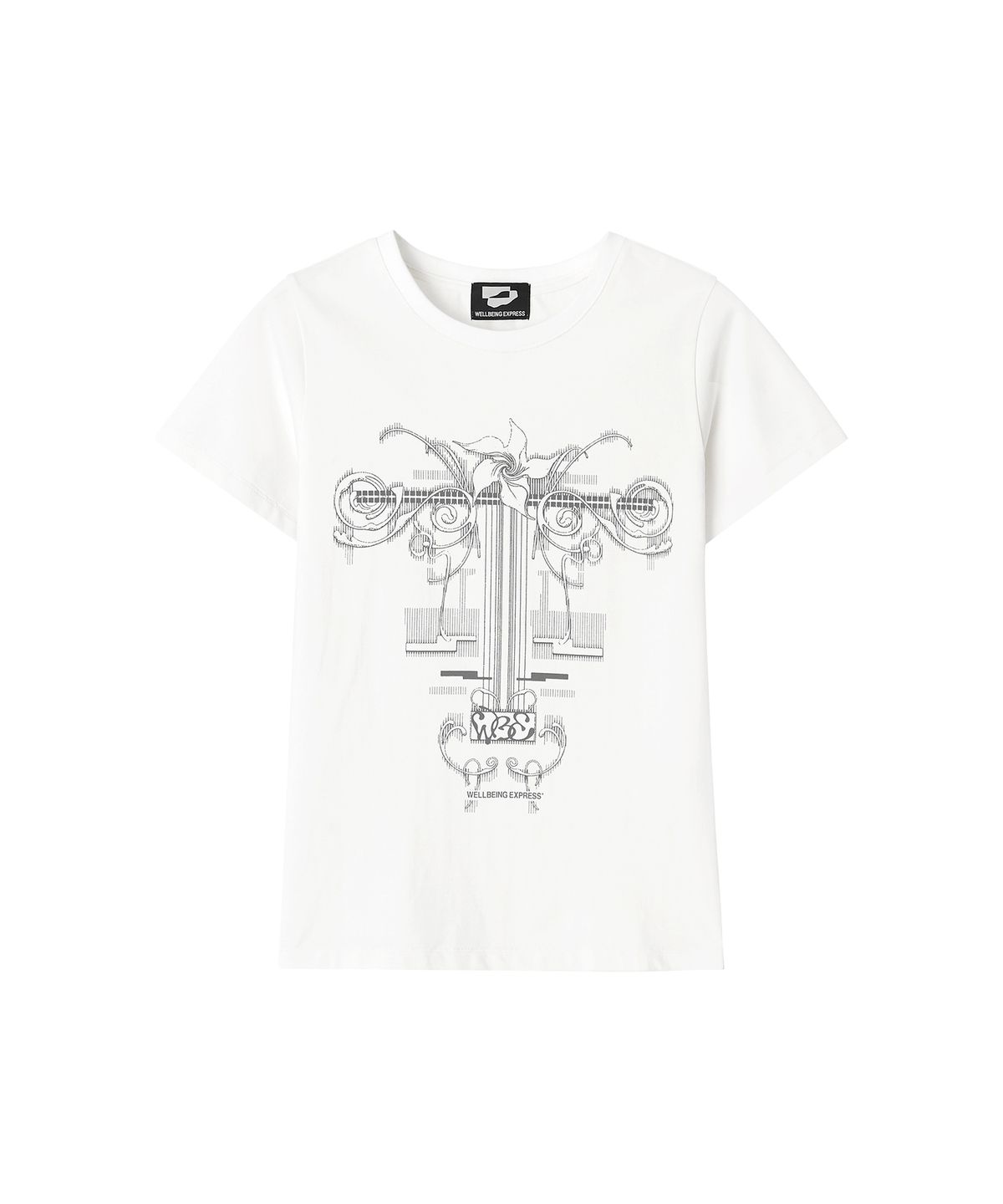 웰빙익스프레스(WELLBEING EXPRESS) Flower Tattoo Tee White